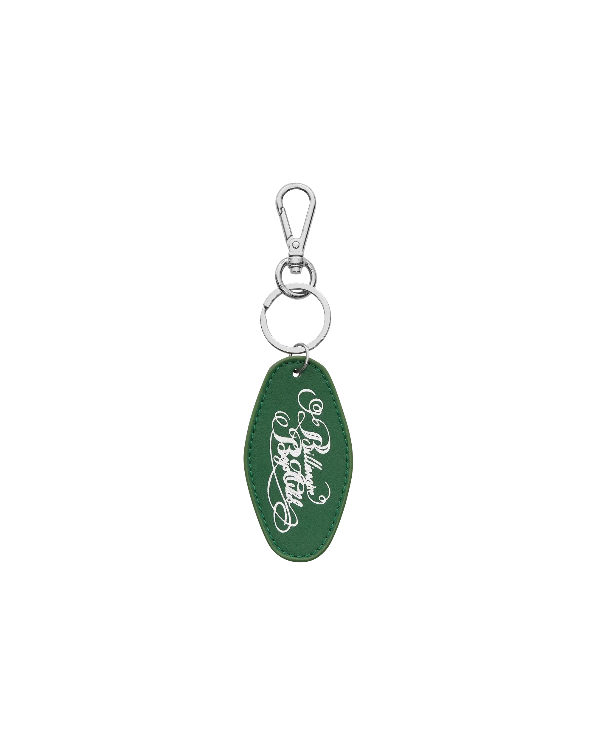 Script Logo Leather Keyring - Macdery