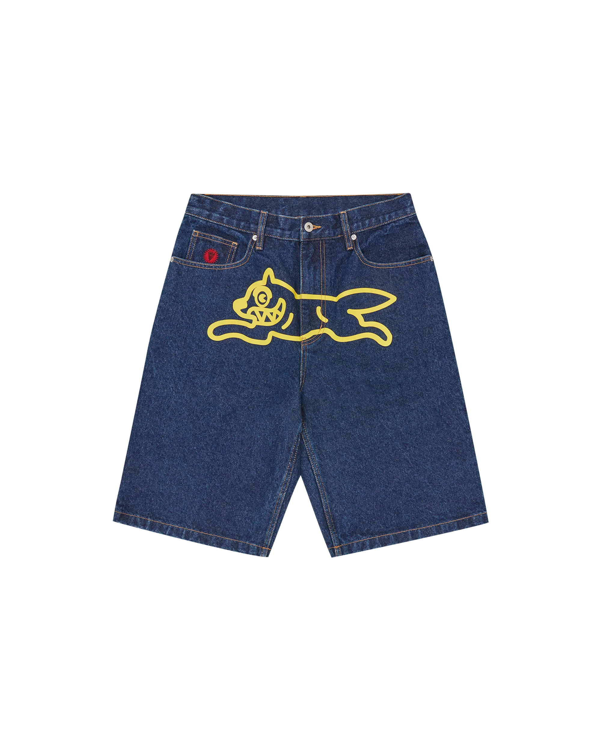 Running Dog Denim Shorts - Macdery