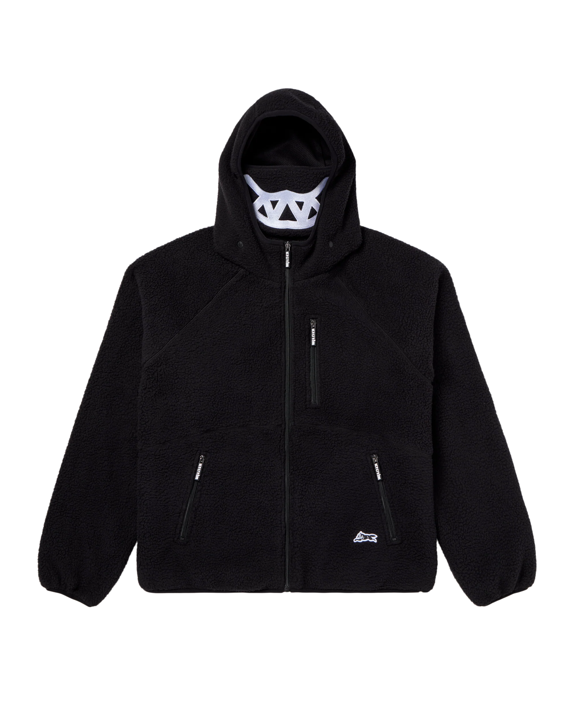 Grin Zip Front Hoodie - Macdery