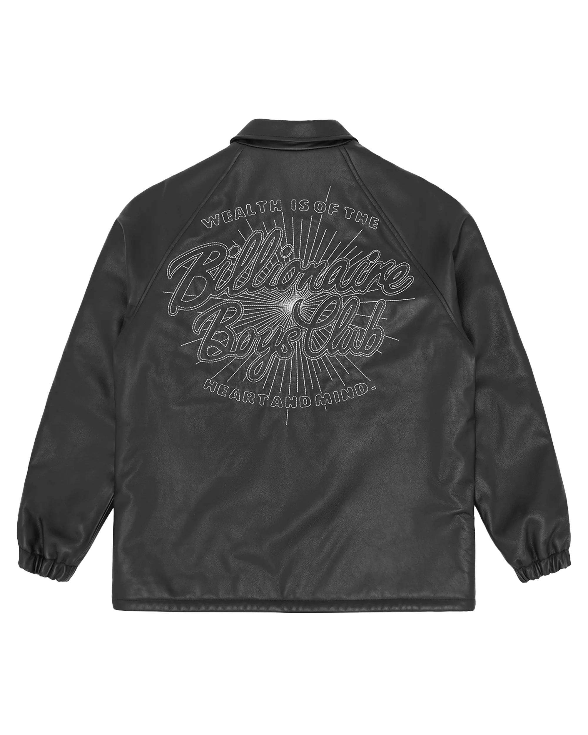 Leather Coach Jacket - Macdery