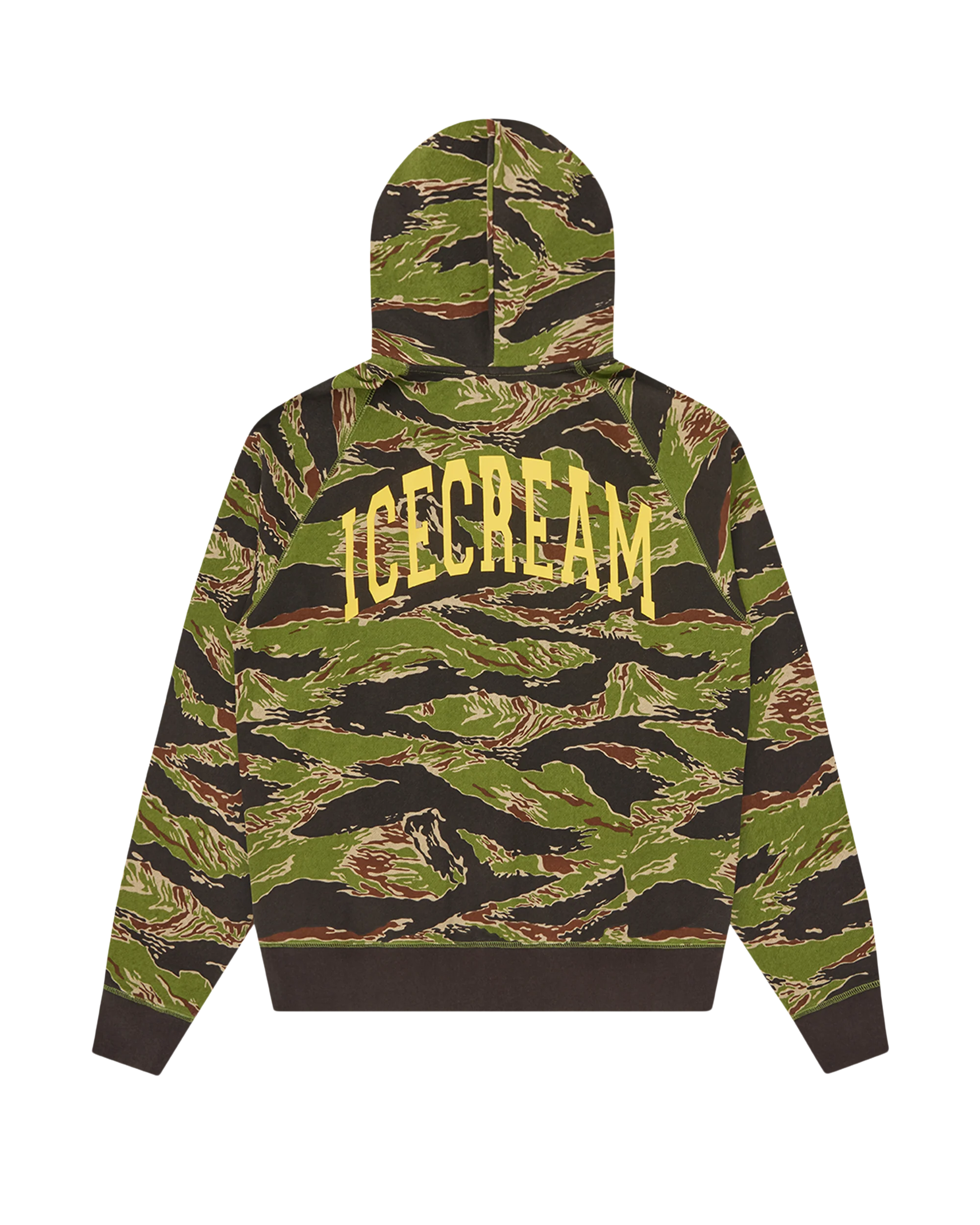 Smiley Tiger Stripe Full Zip-Through Hood - Macdery