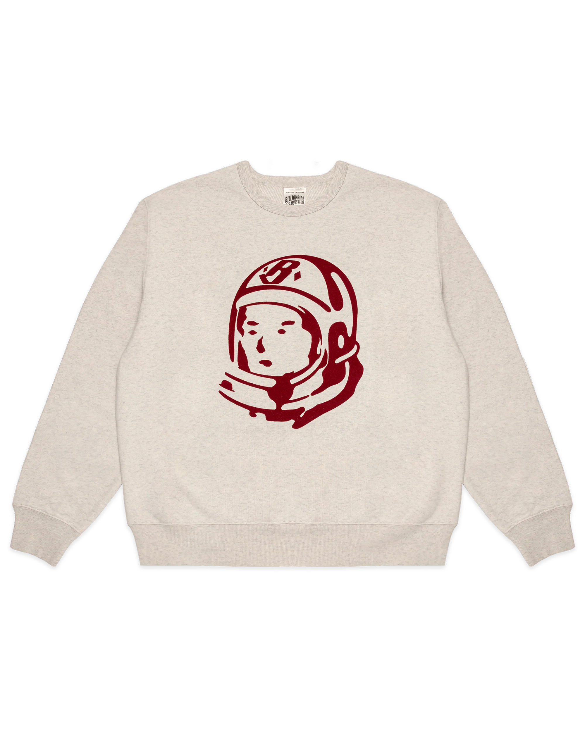 Flocked Helmet Head Crewneck - Macdery