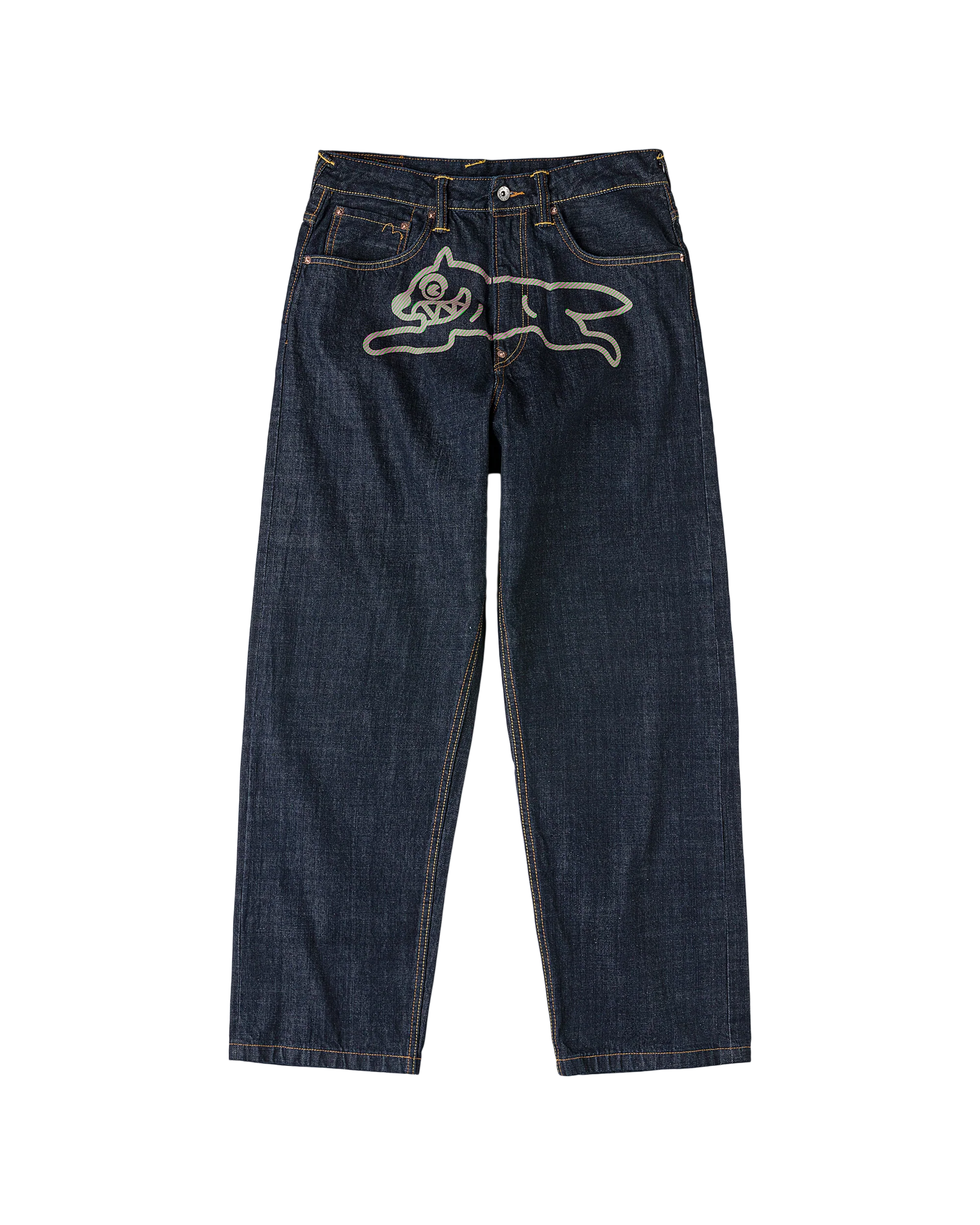 Daicock Printed Baggy Jeans - Macdery