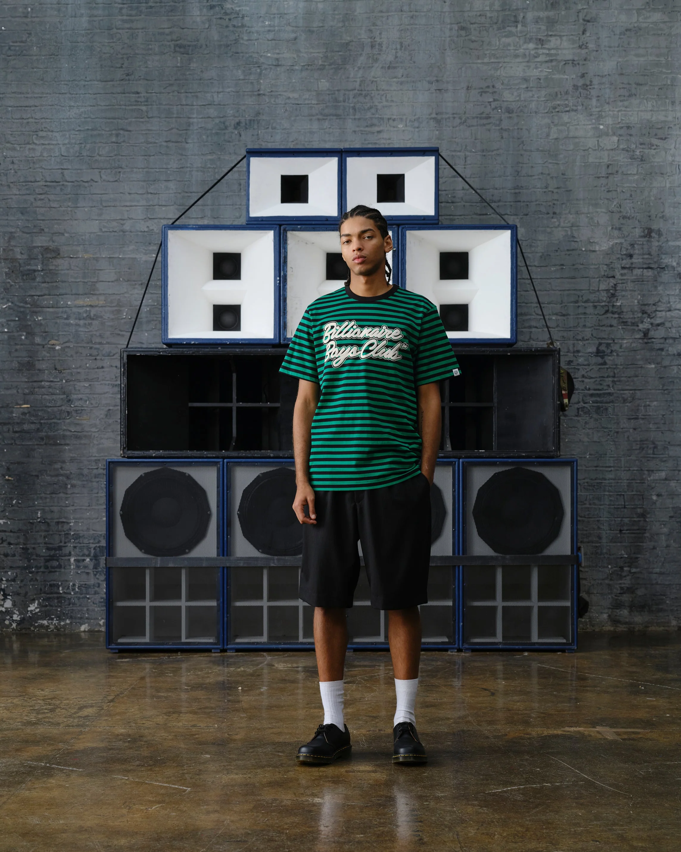 Script Astro Stripe T-Shirt - Macdery