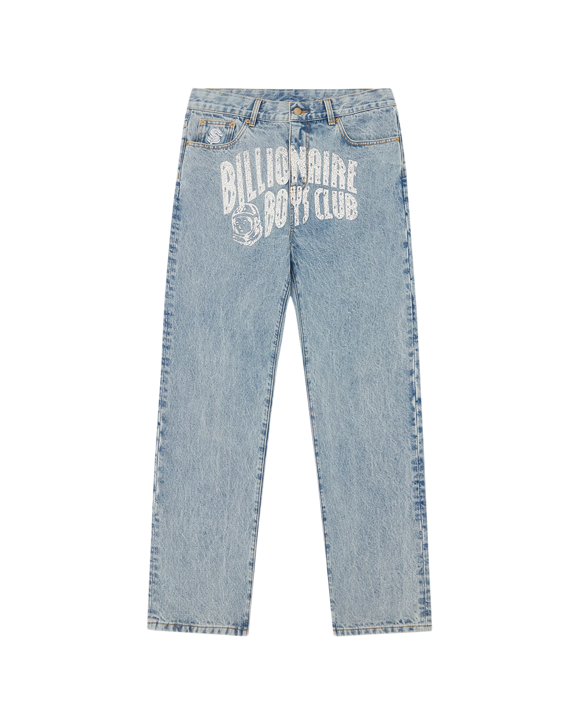 Arch Logo Denim Pants - Macdery