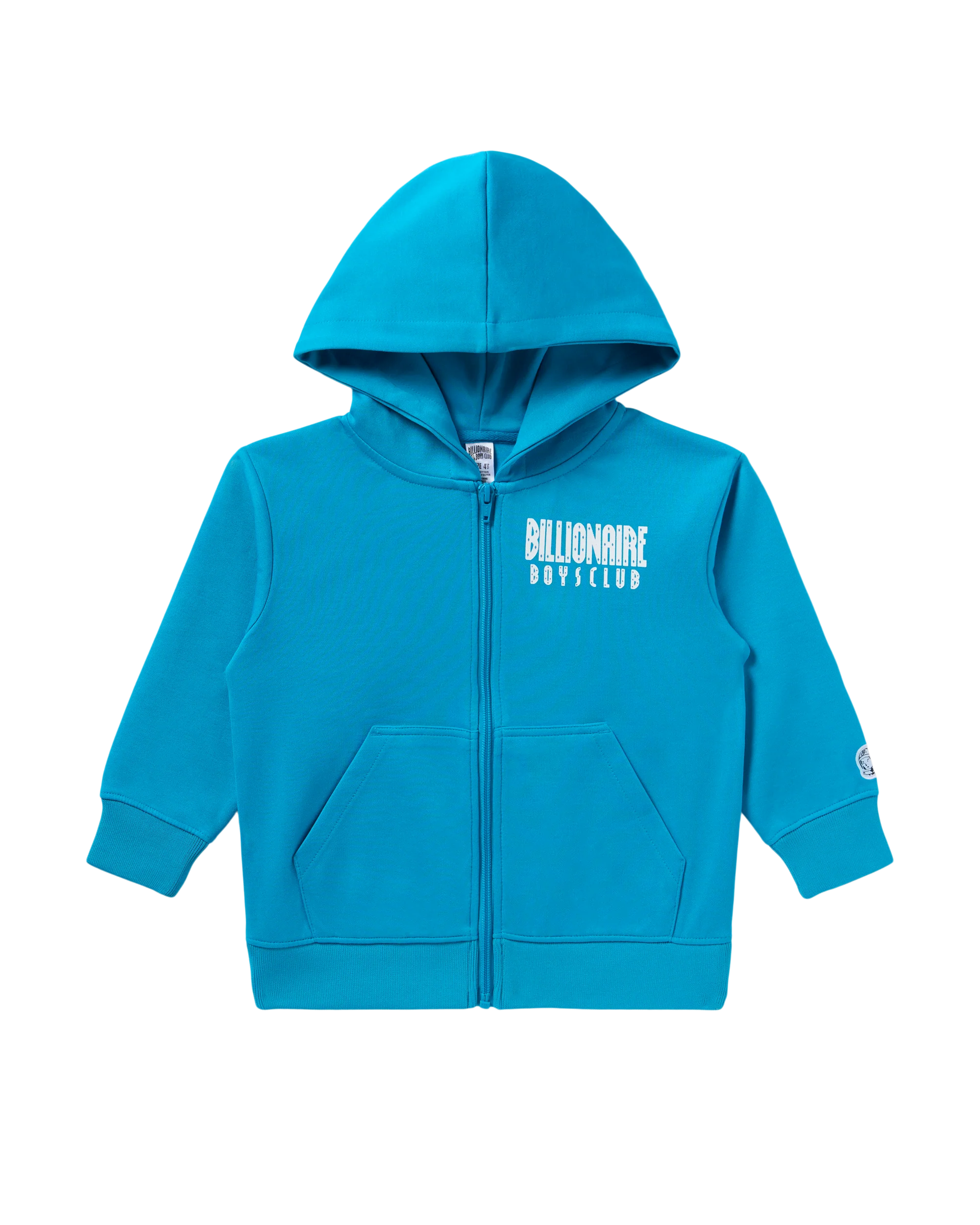 Kids Straight Font Zip Hoodie - Macdery