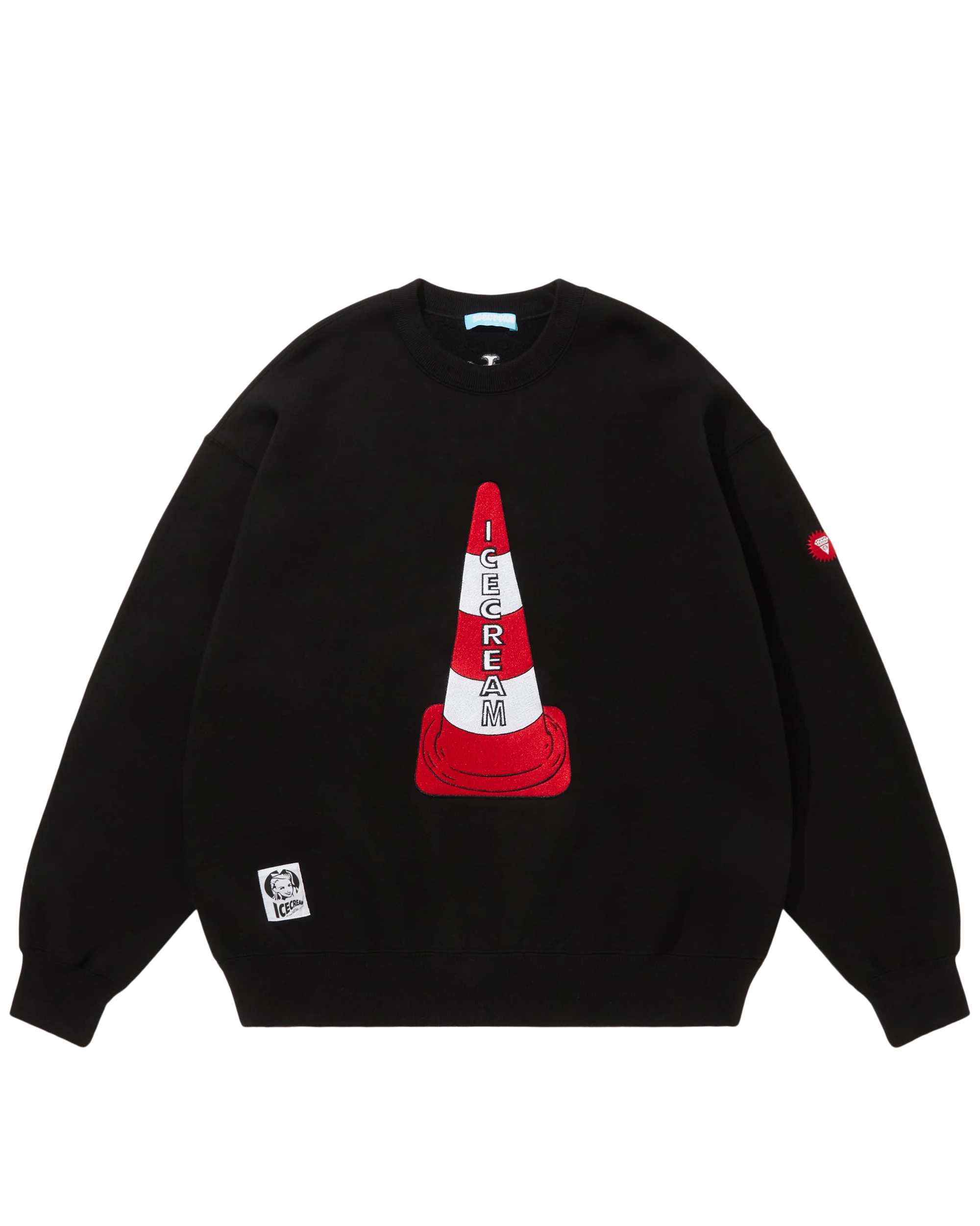 Embroidered Logo Sweatshirt Icecream - Macdery