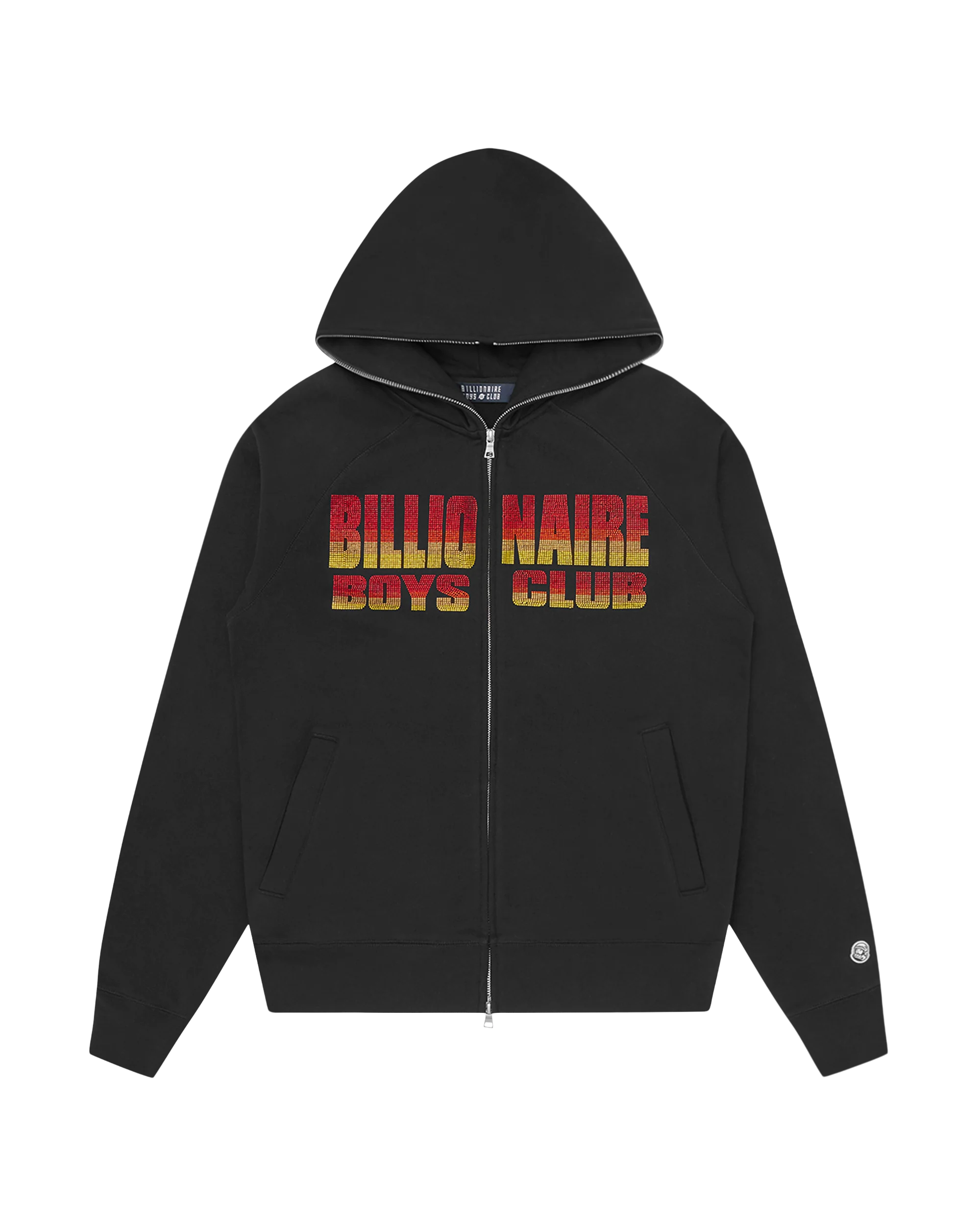 Straight Logo Gradient Diamonte Popover Hood - Macdery