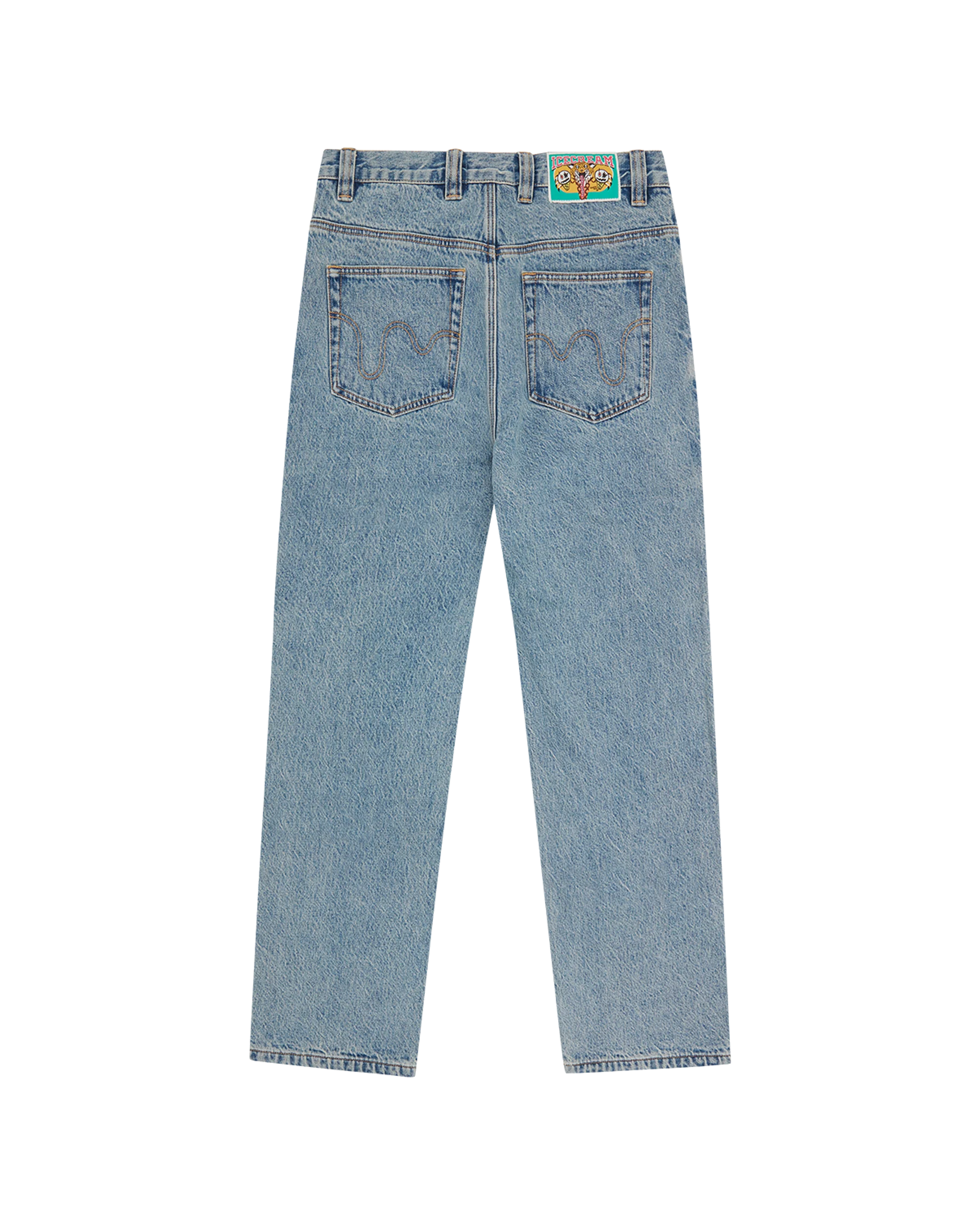 Check Lined Denim Pant - Macdery