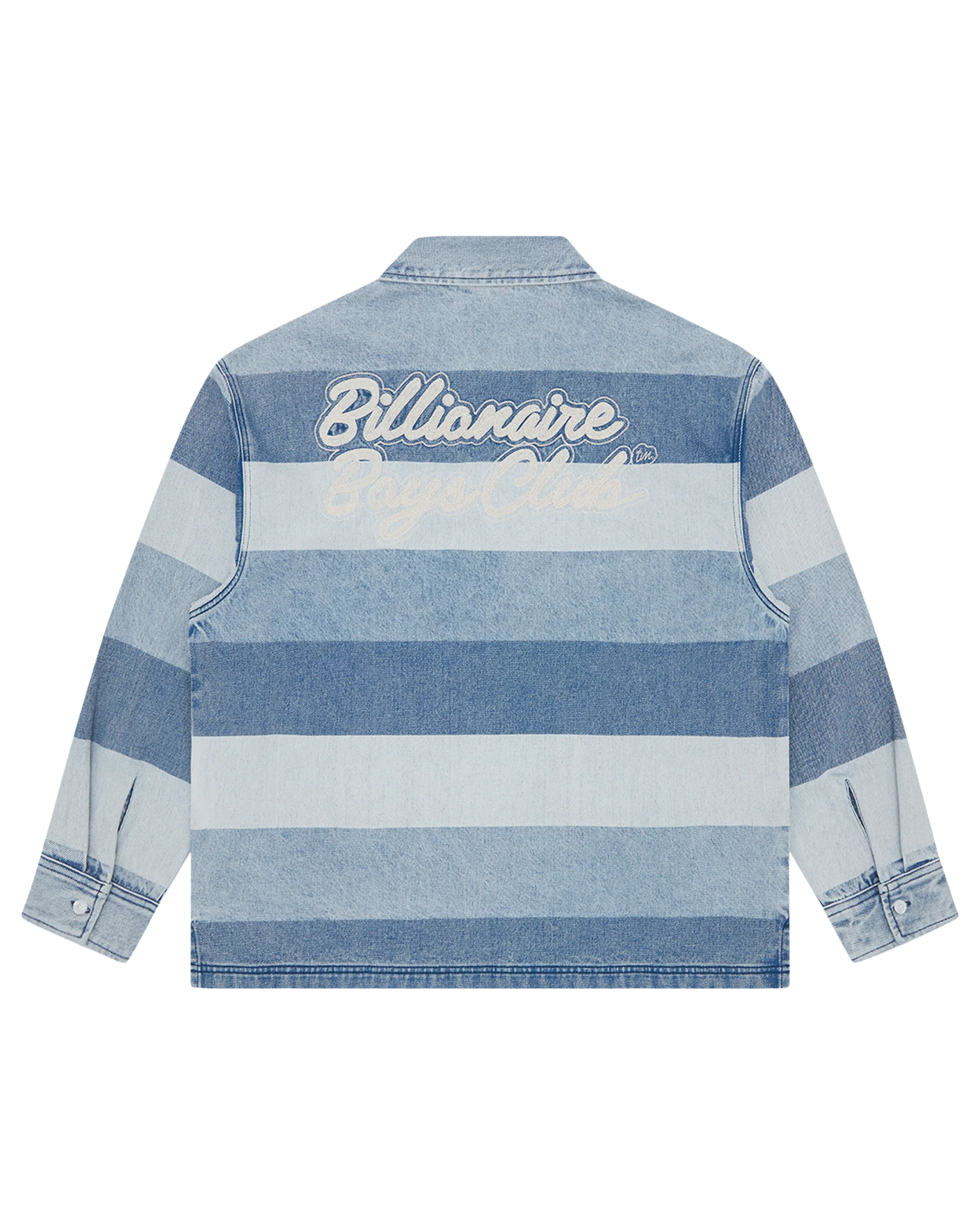 Script Denim Long Sleeve Rugby Shirt - Macdery