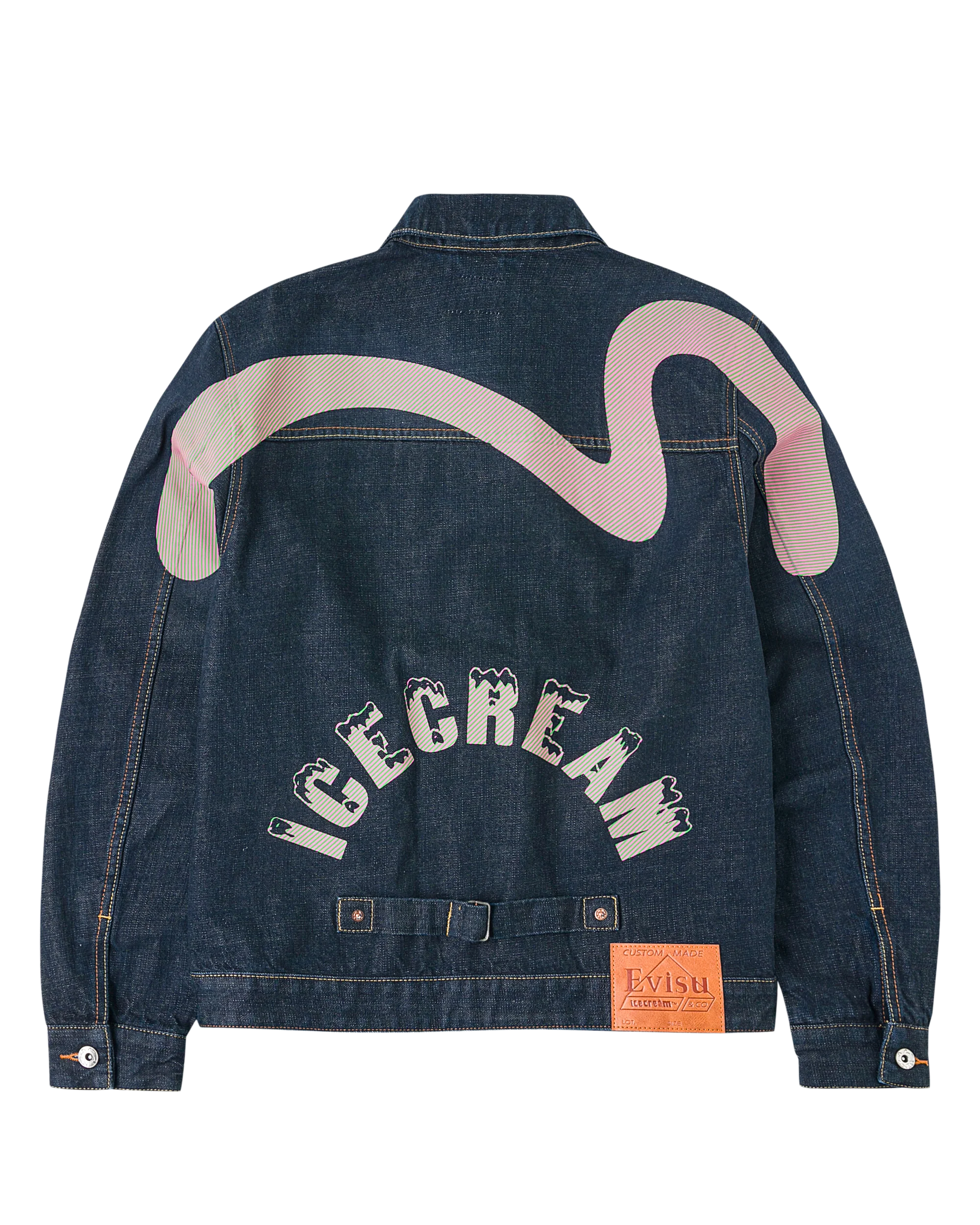 Seagull Print & Emb. Denim Jacket - Macdery