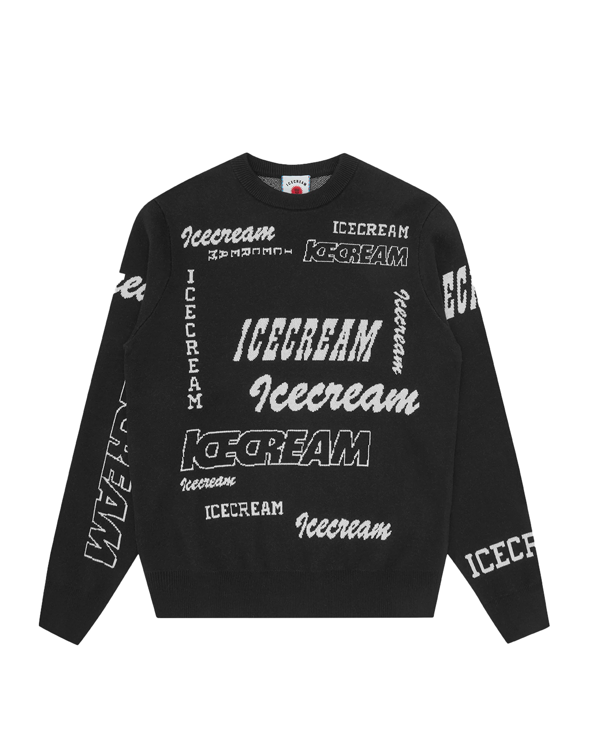Multi Logo Knit Crewneck - Macdery