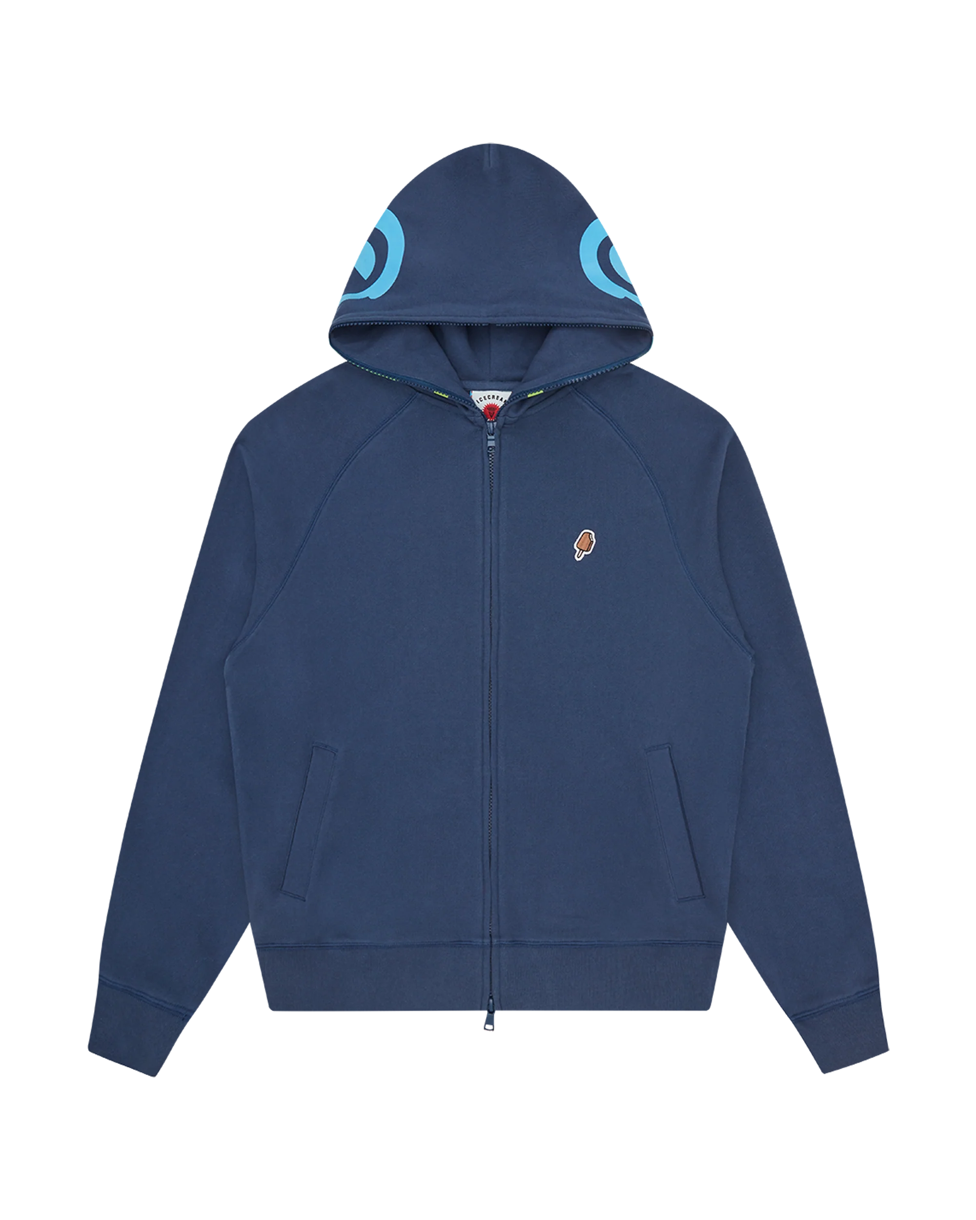 Gradient Smiley Zip Through Hood - Macdery