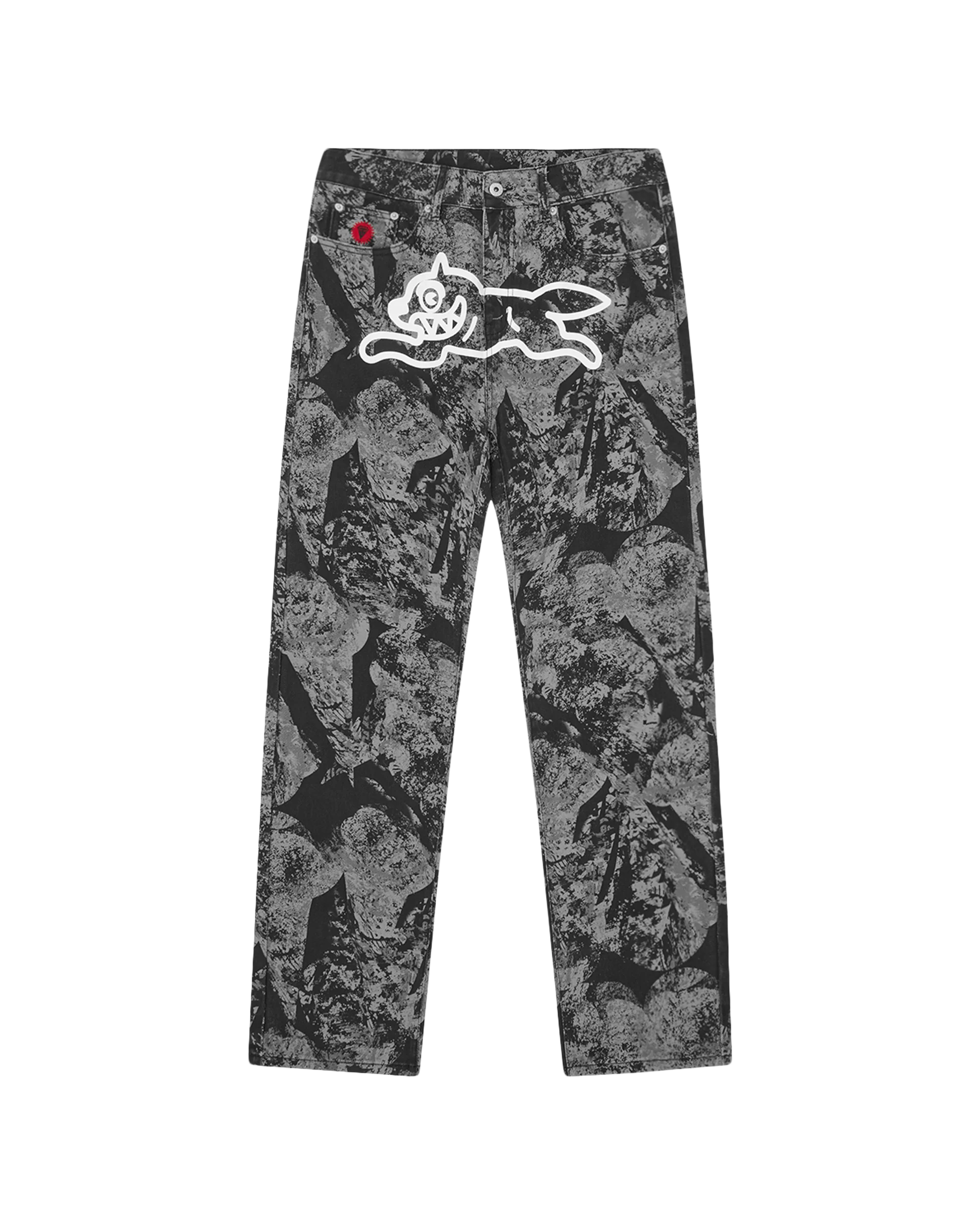 Cone Stamp Denim Pants - Macdery