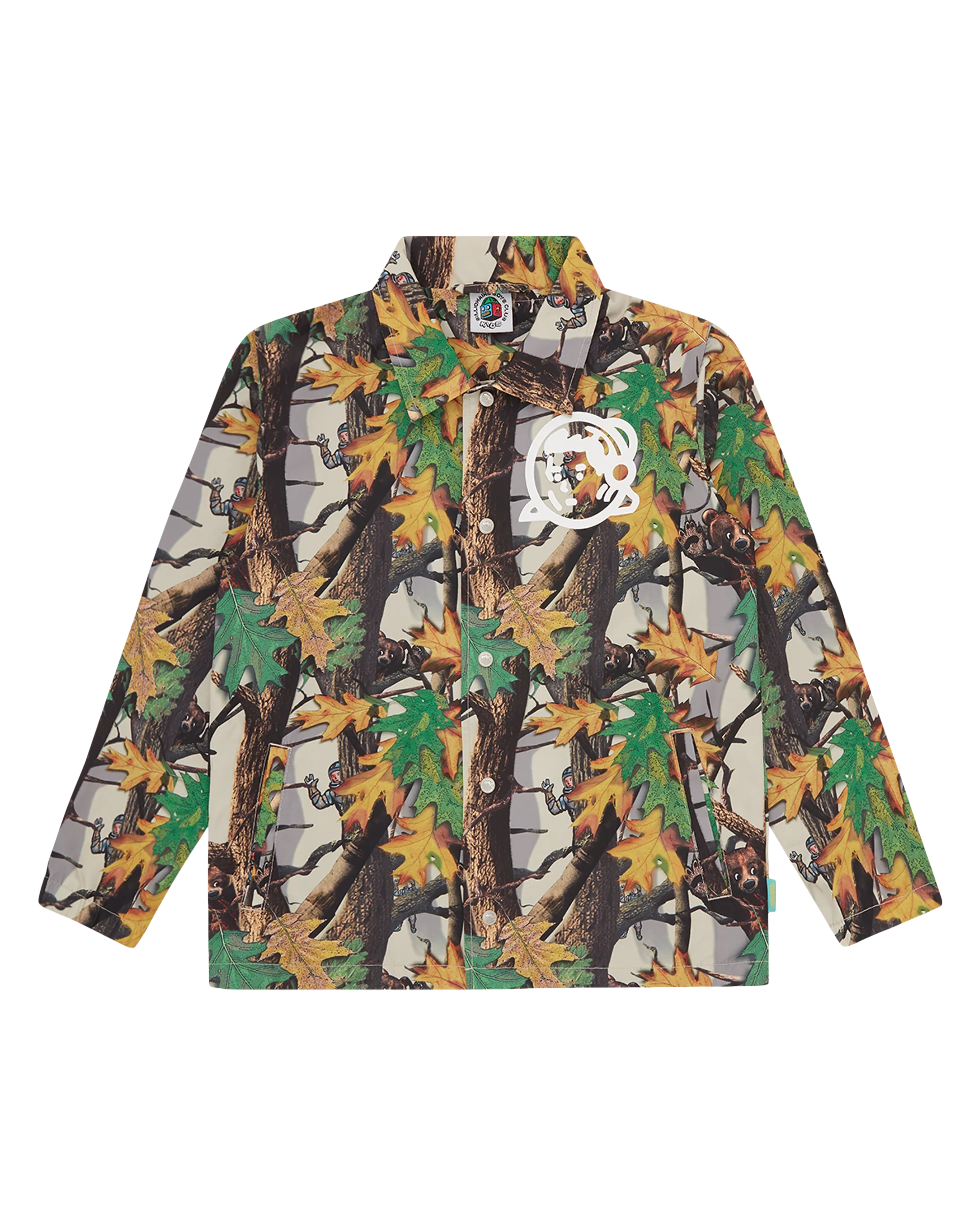 Kids Tree Camo Arch Logo Astro Coach Jacket - Macdery