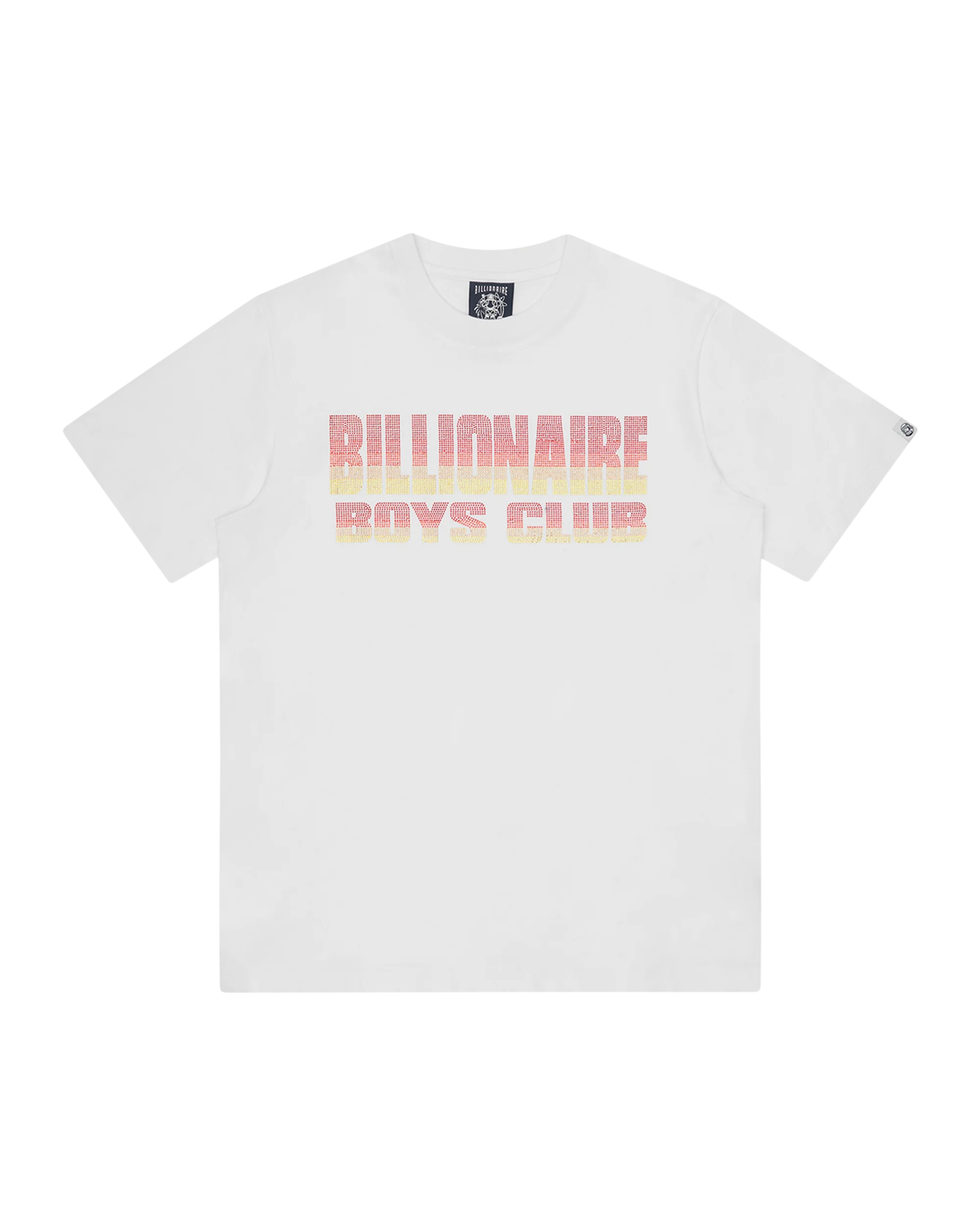 Straight Logo Gradient Diamonte T-Shirt - Macdery