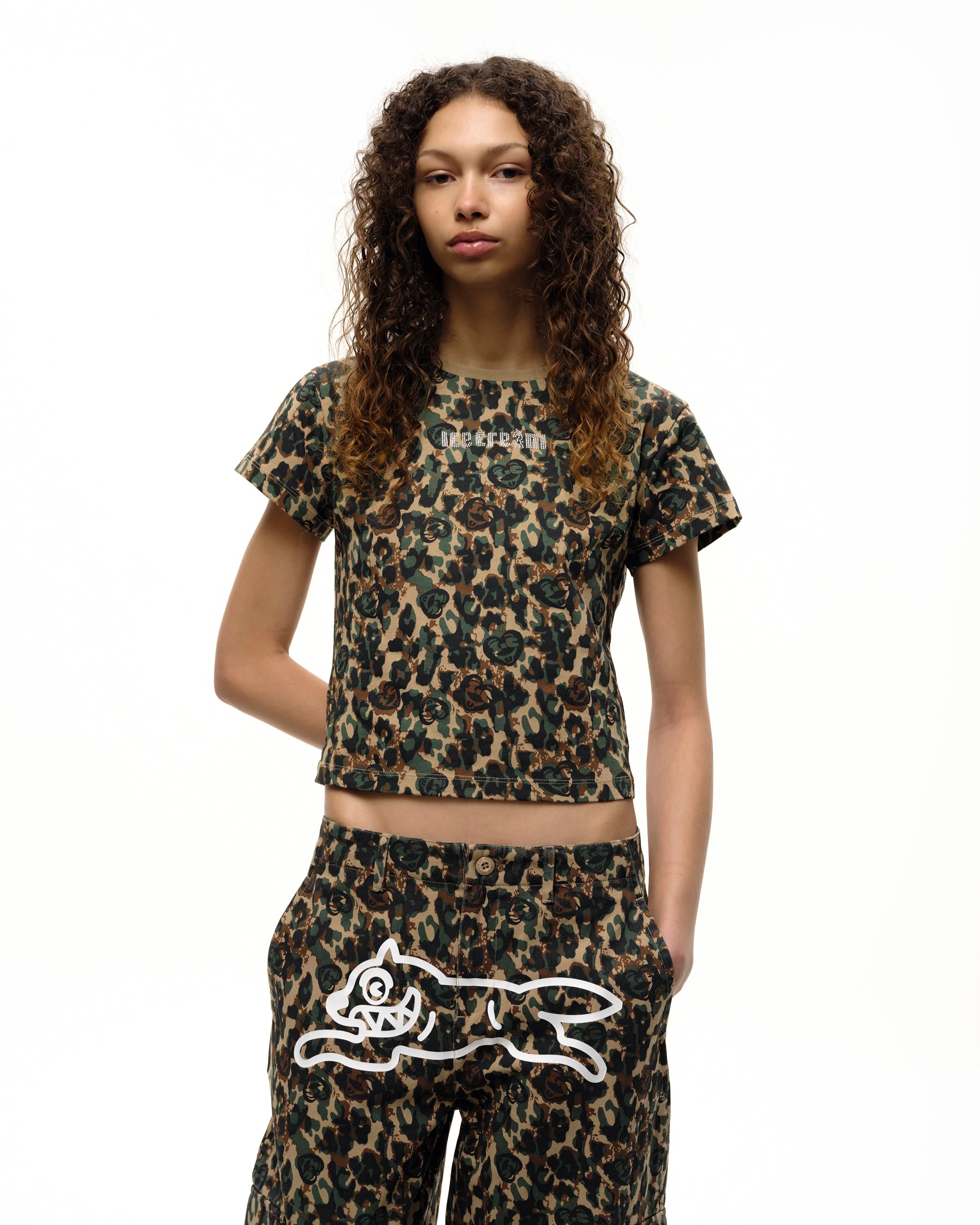 Womens Crystal Soft Serve Baby Tee - Macdery