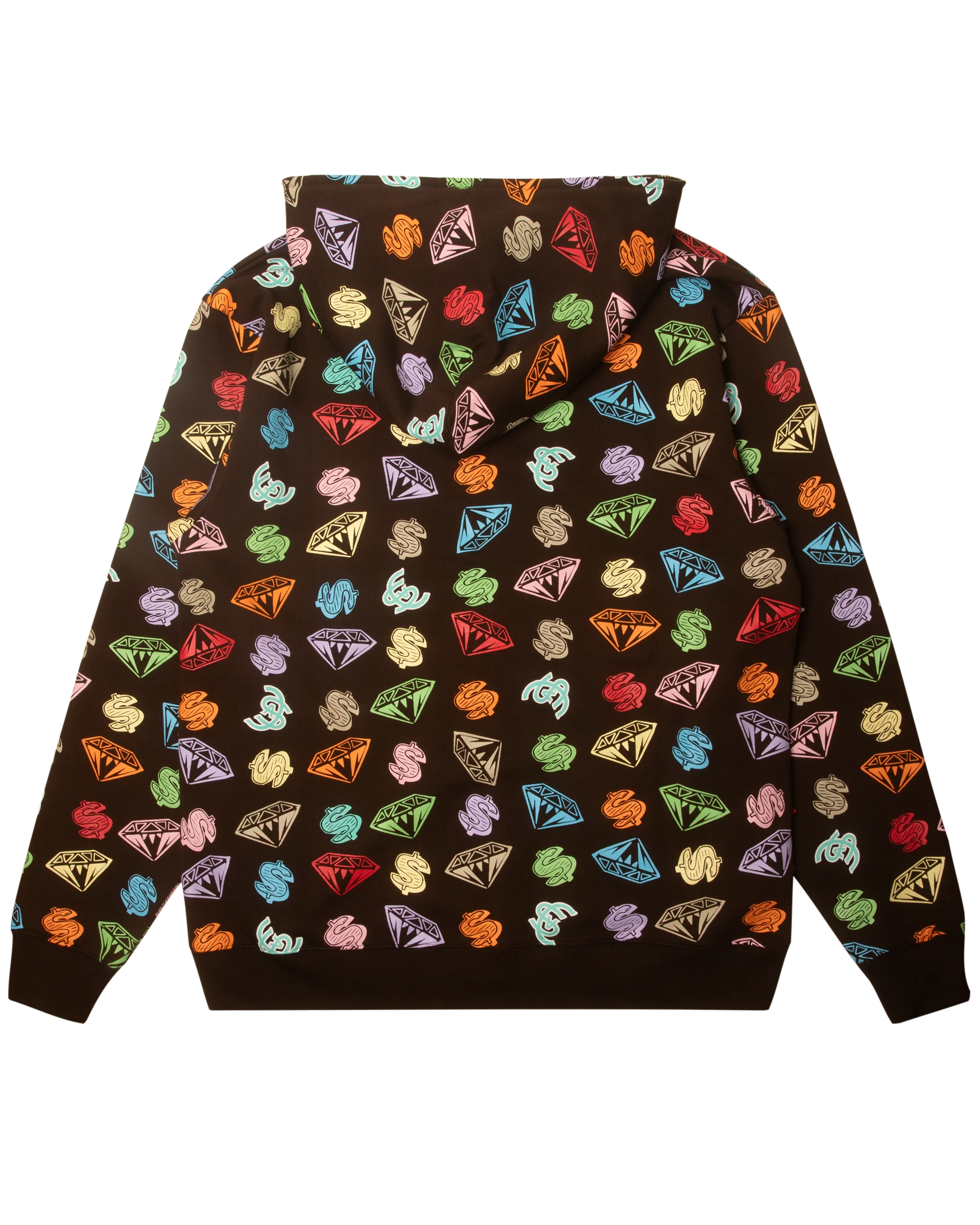 Diamonds & Dollars Full Zip Hoodie - Macdery