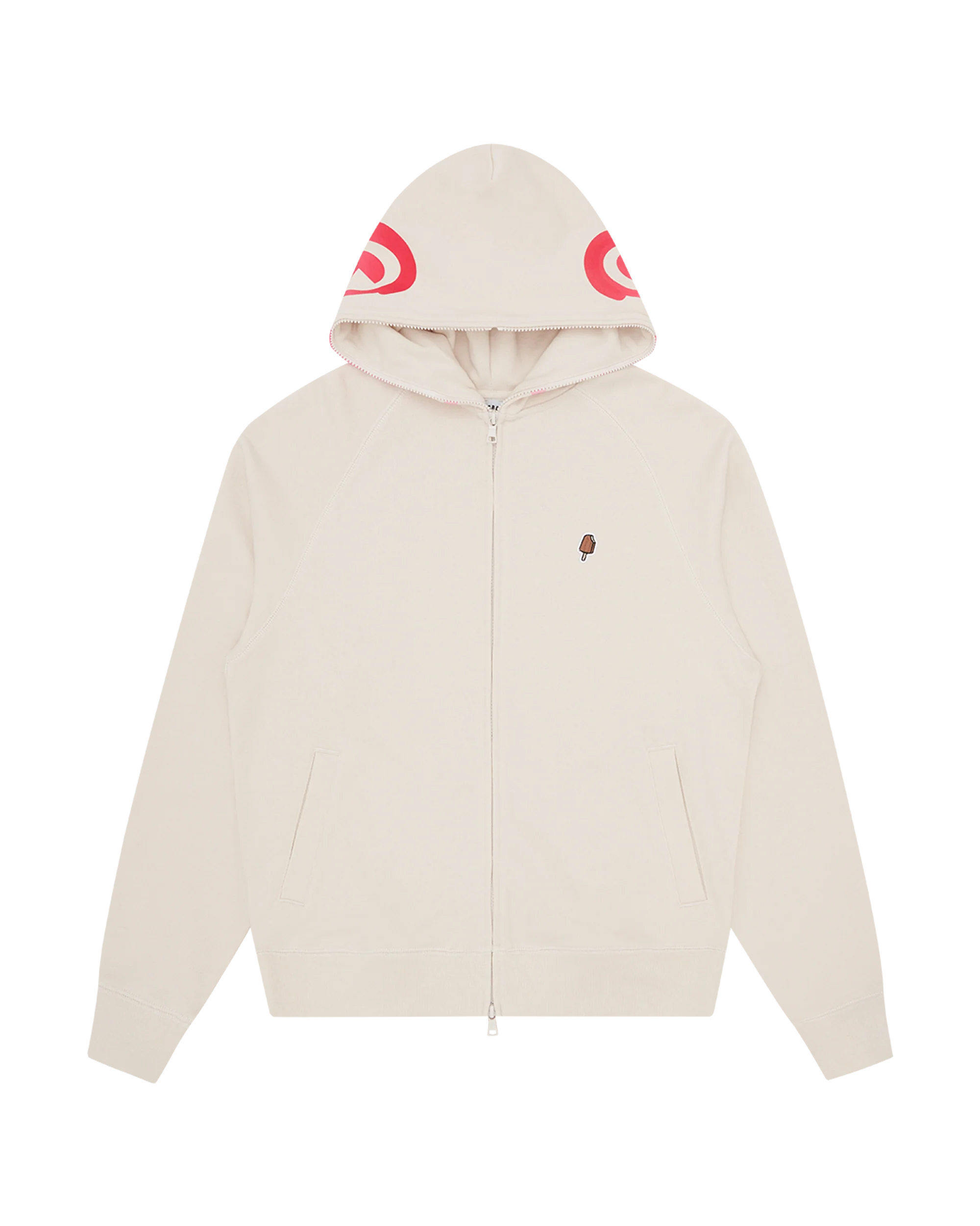 Gradient Smiley Zip Through Hood - Macdery