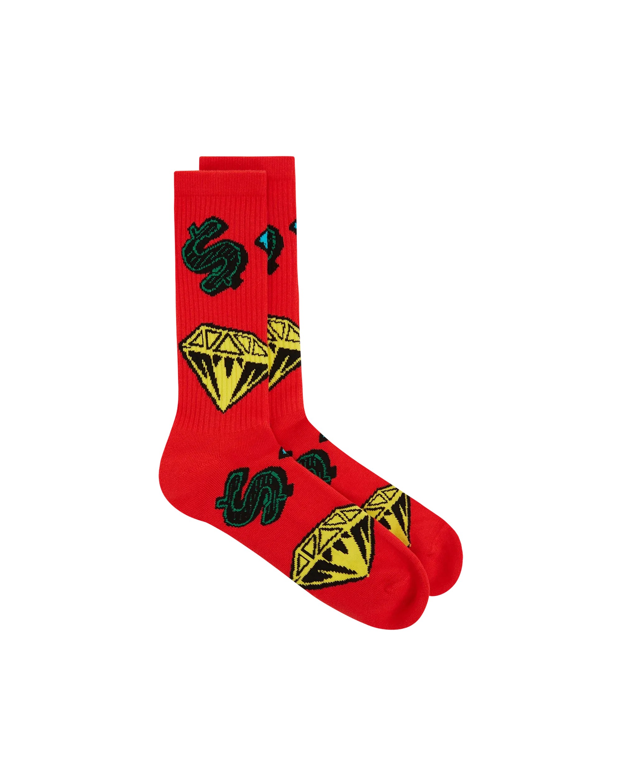 Diamonds & Dollars Socks - Macdery