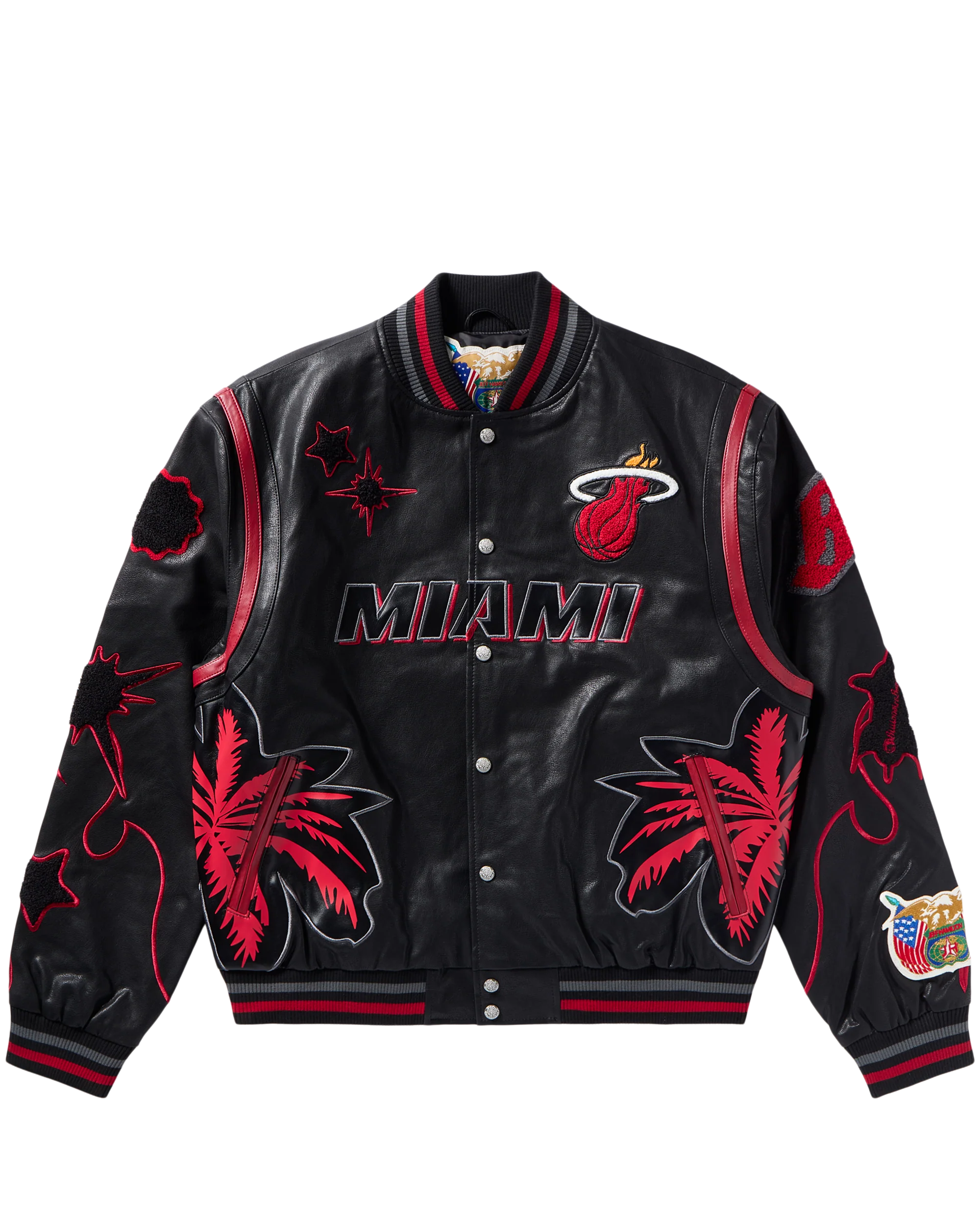 BBC X Jeff Hamilton Heat Varsity Jacket - Macdery