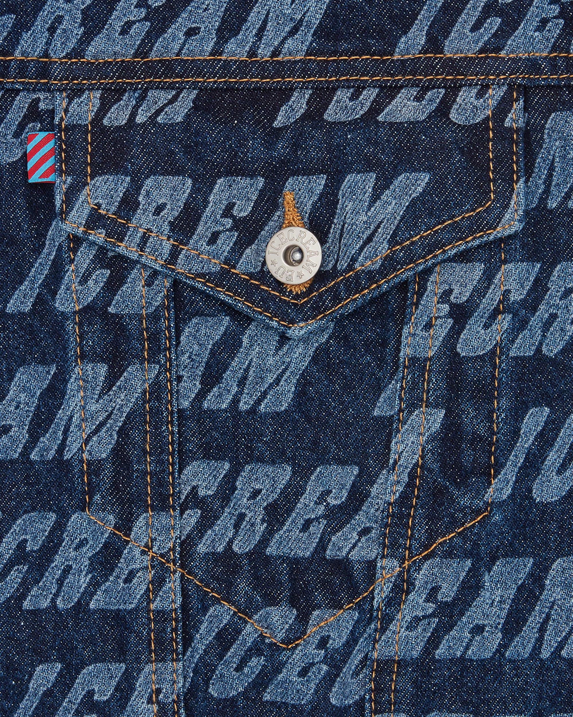 Repeat Logo Denim Trucker Jacket - Macdery