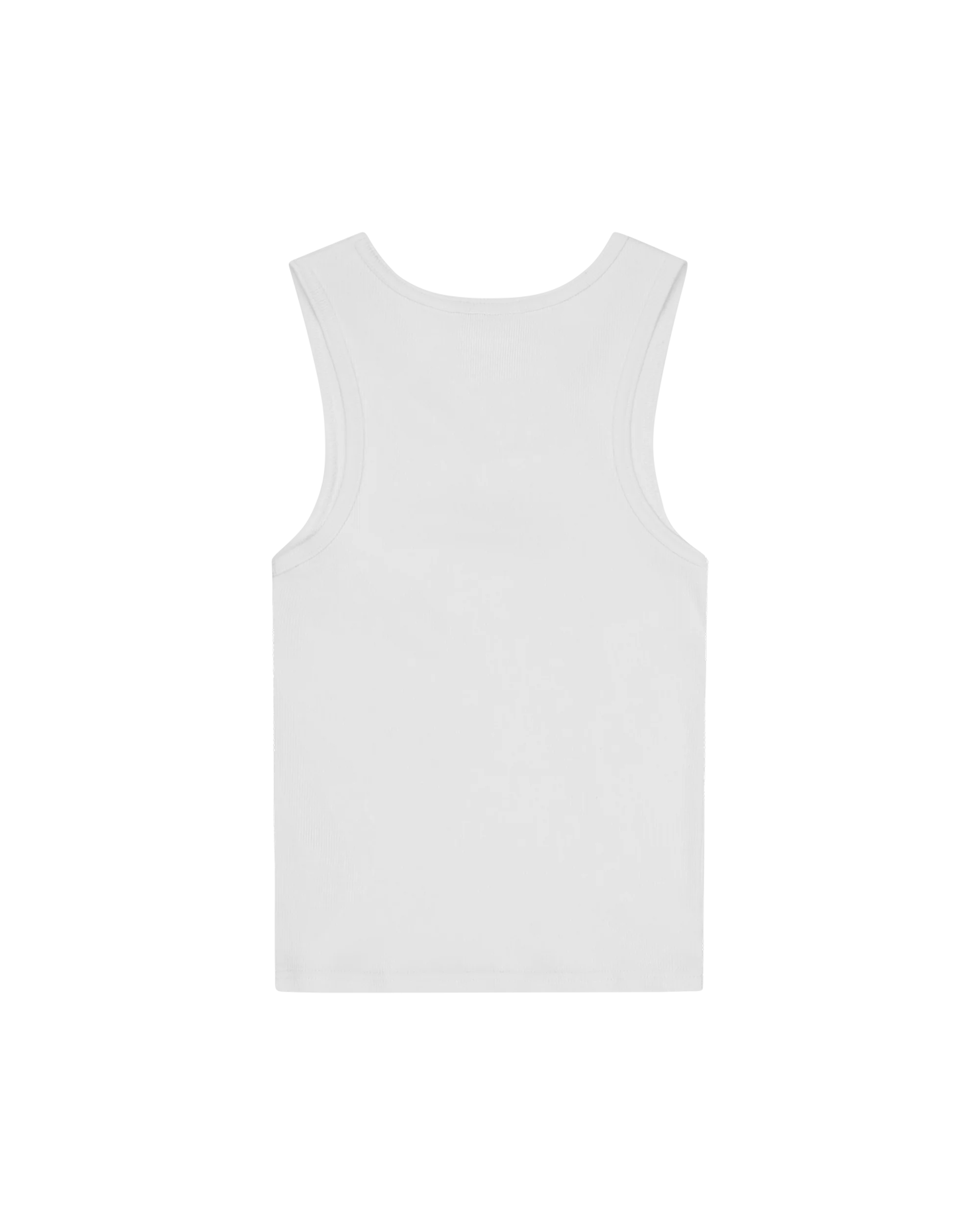 Womens Beaded Running Dog Ribbed Vest Top - Macdery