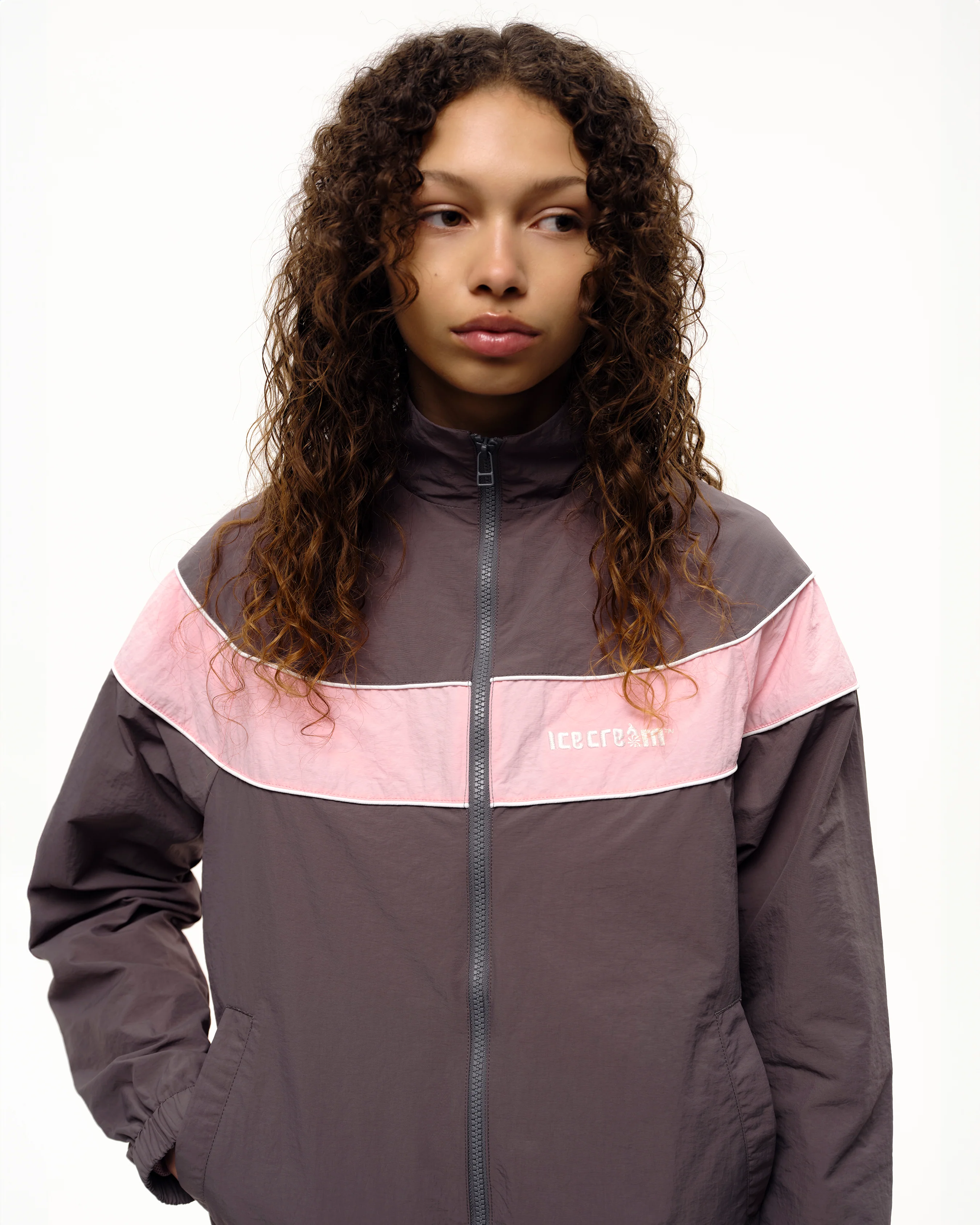 Womens Soft Serve Nylon Track Top - Macdery