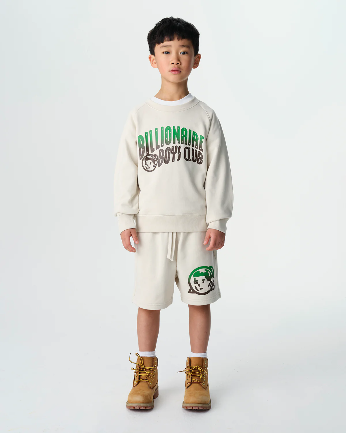 Kids Gradient Arch Logo Crewneck - Macdery