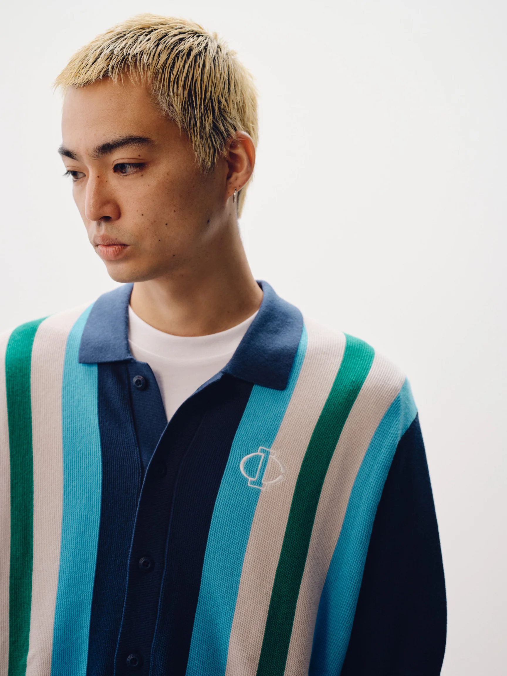 Collared Knitted Polo Shirt - Macdery