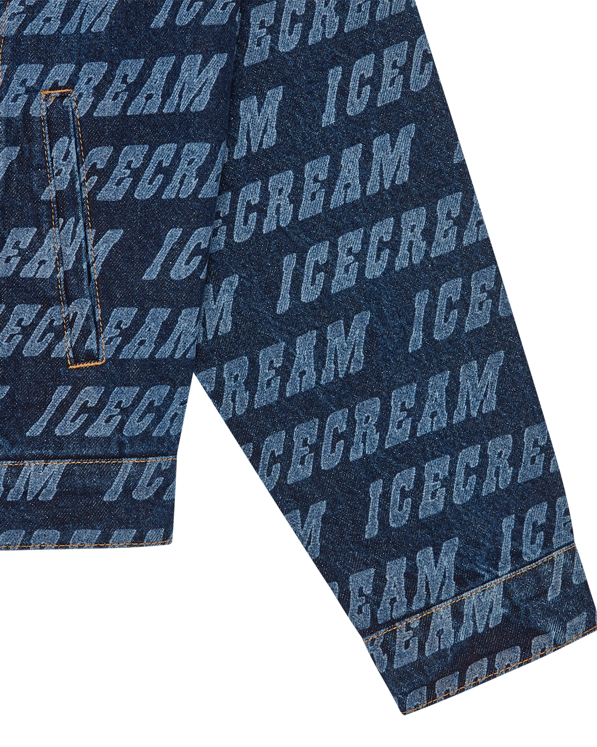 Repeat Logo Denim Trucker Jacket - Macdery