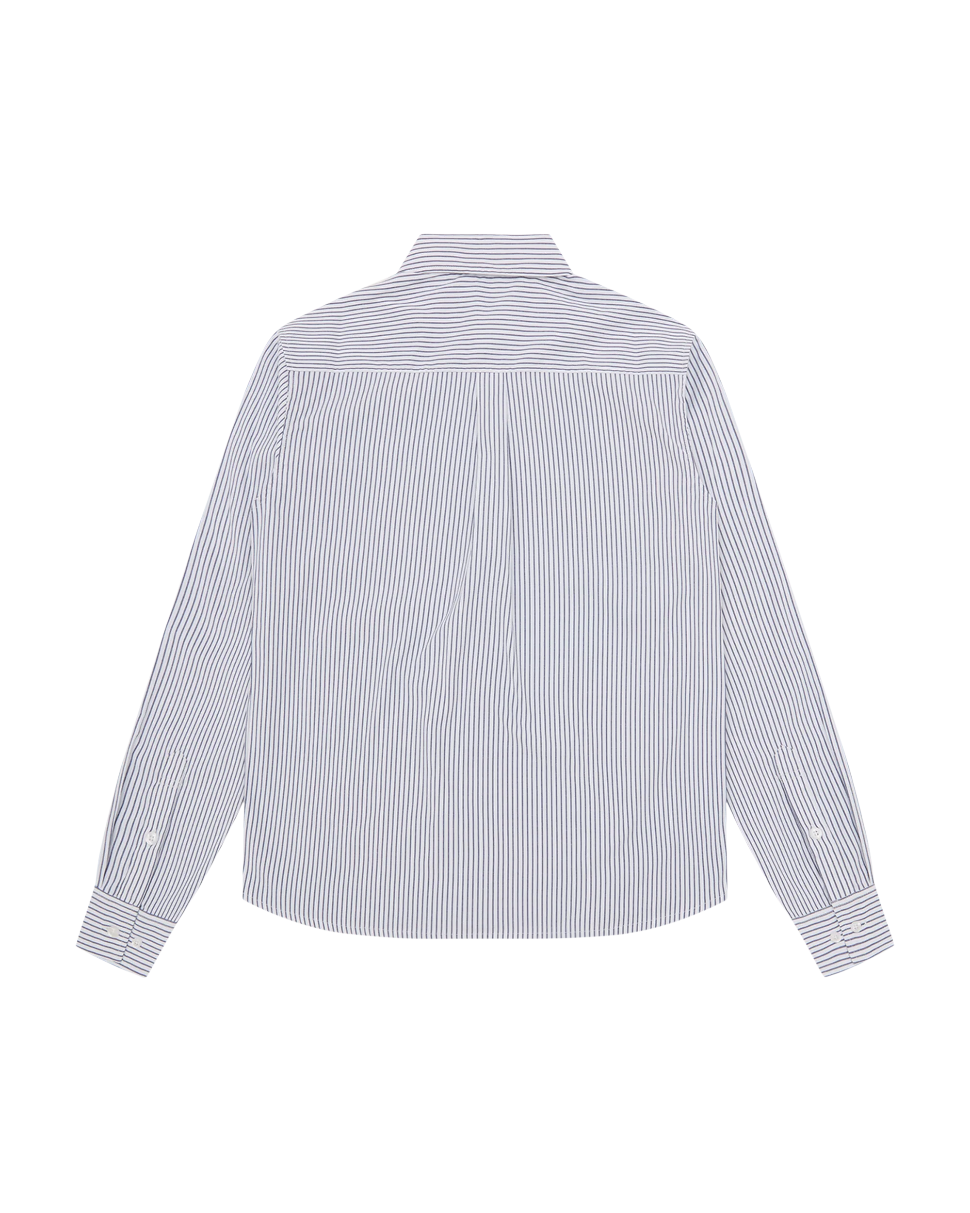 Burst Camo Half Print Poplin Stripe Shirt - Macdery