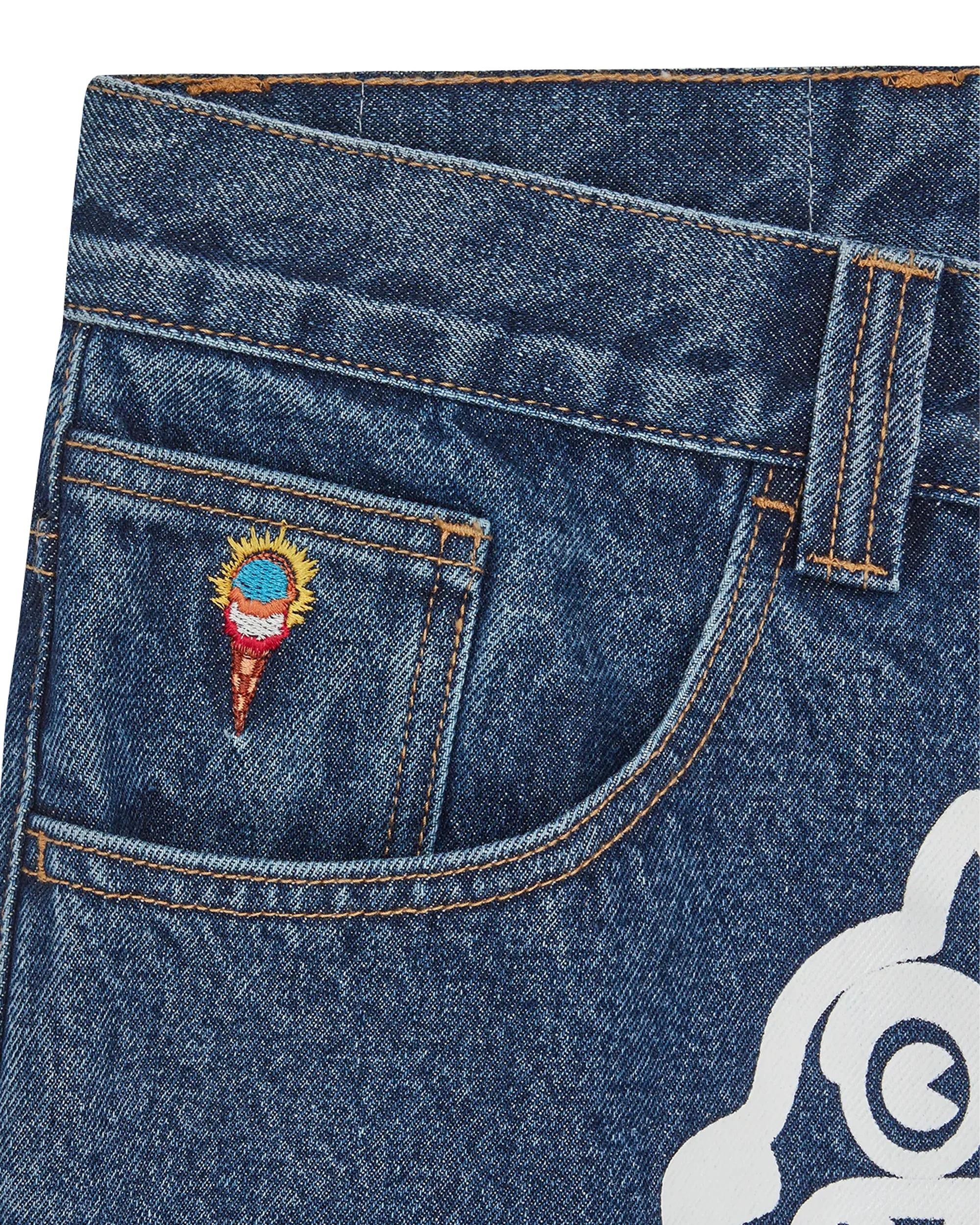 Running Dog Double Scoop Denim Pant - Macdery