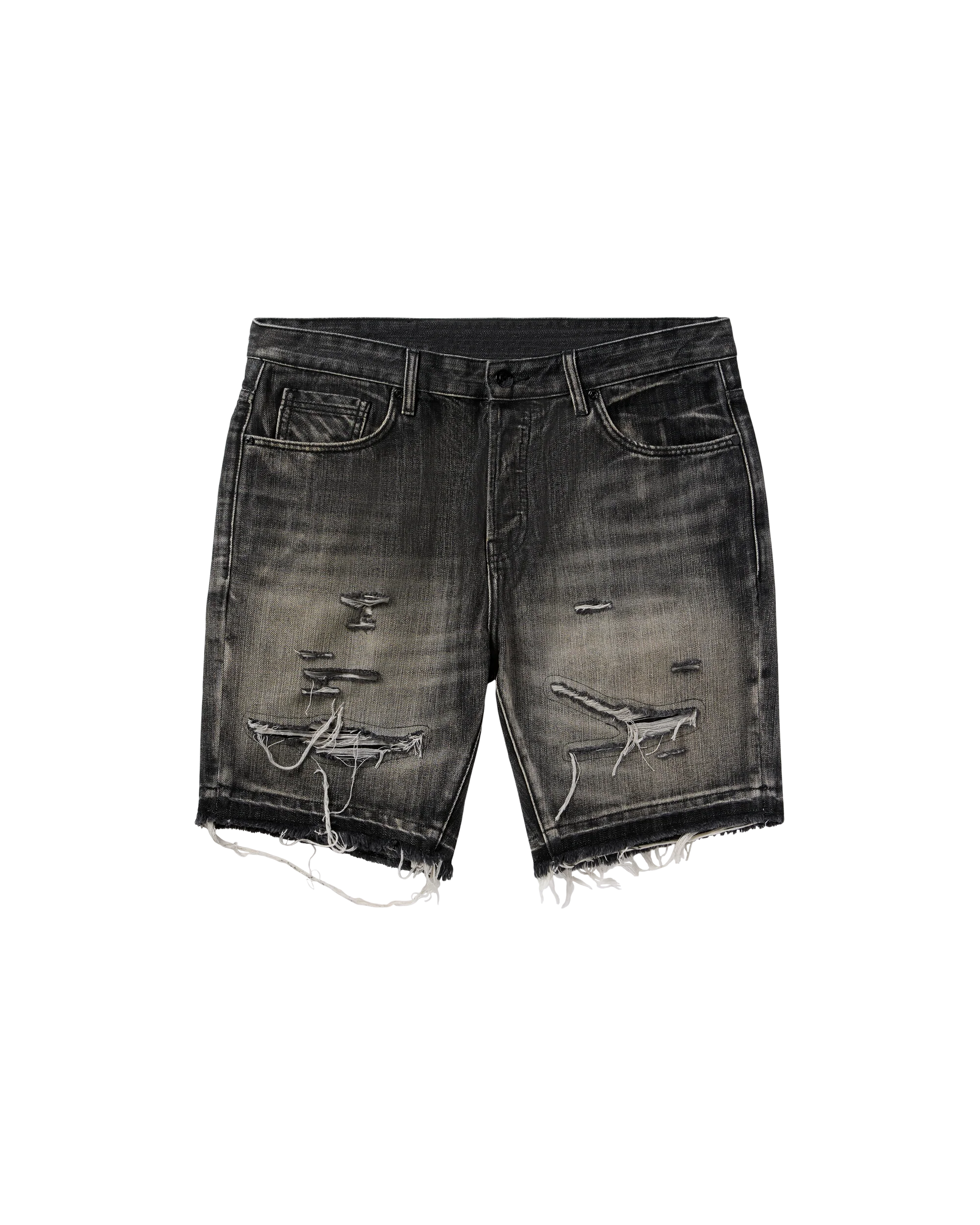 Cadet Crater Black Jean Shorts - Macdery