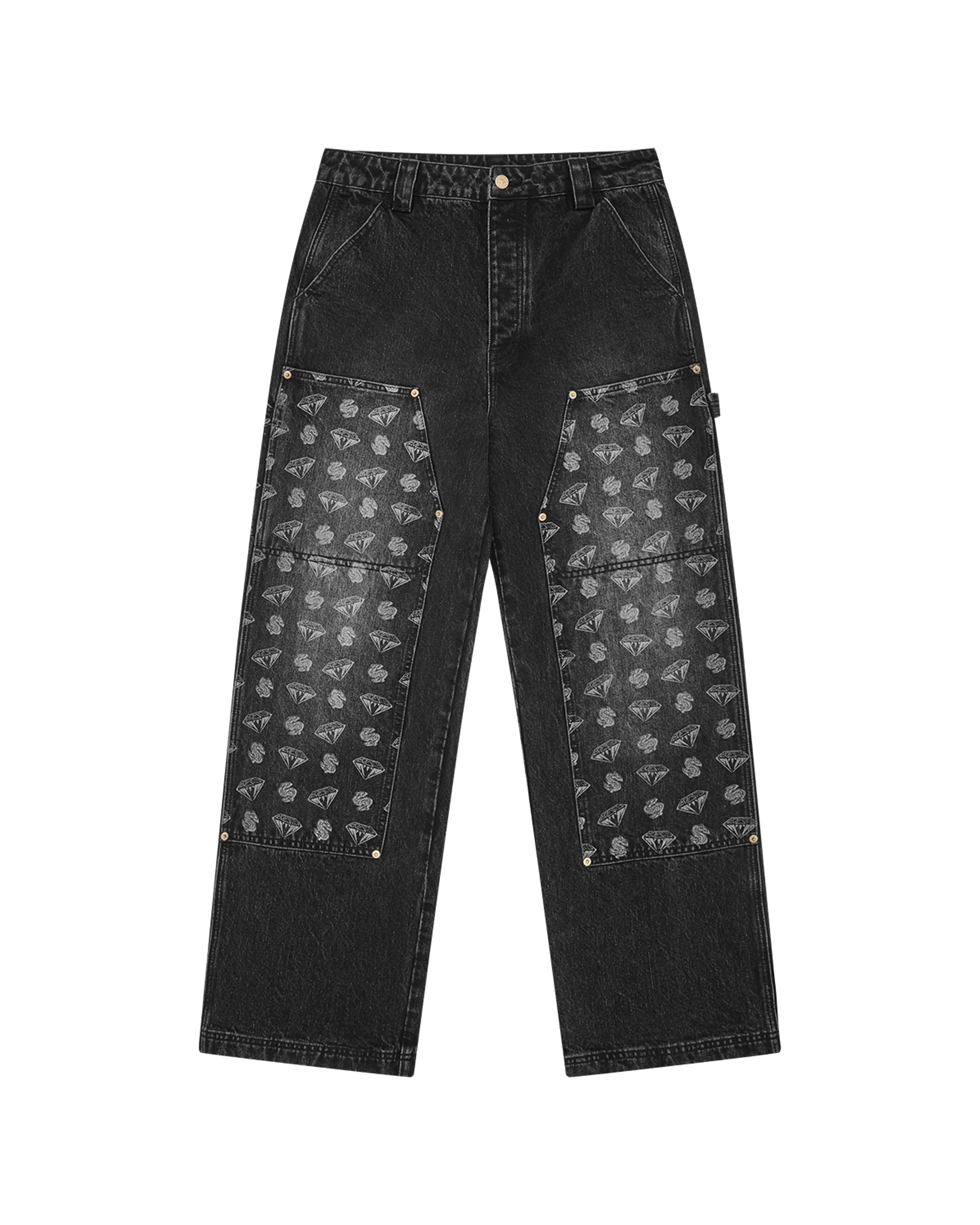 Diamonds & Dollars Denim Carpenter Pant - Macdery