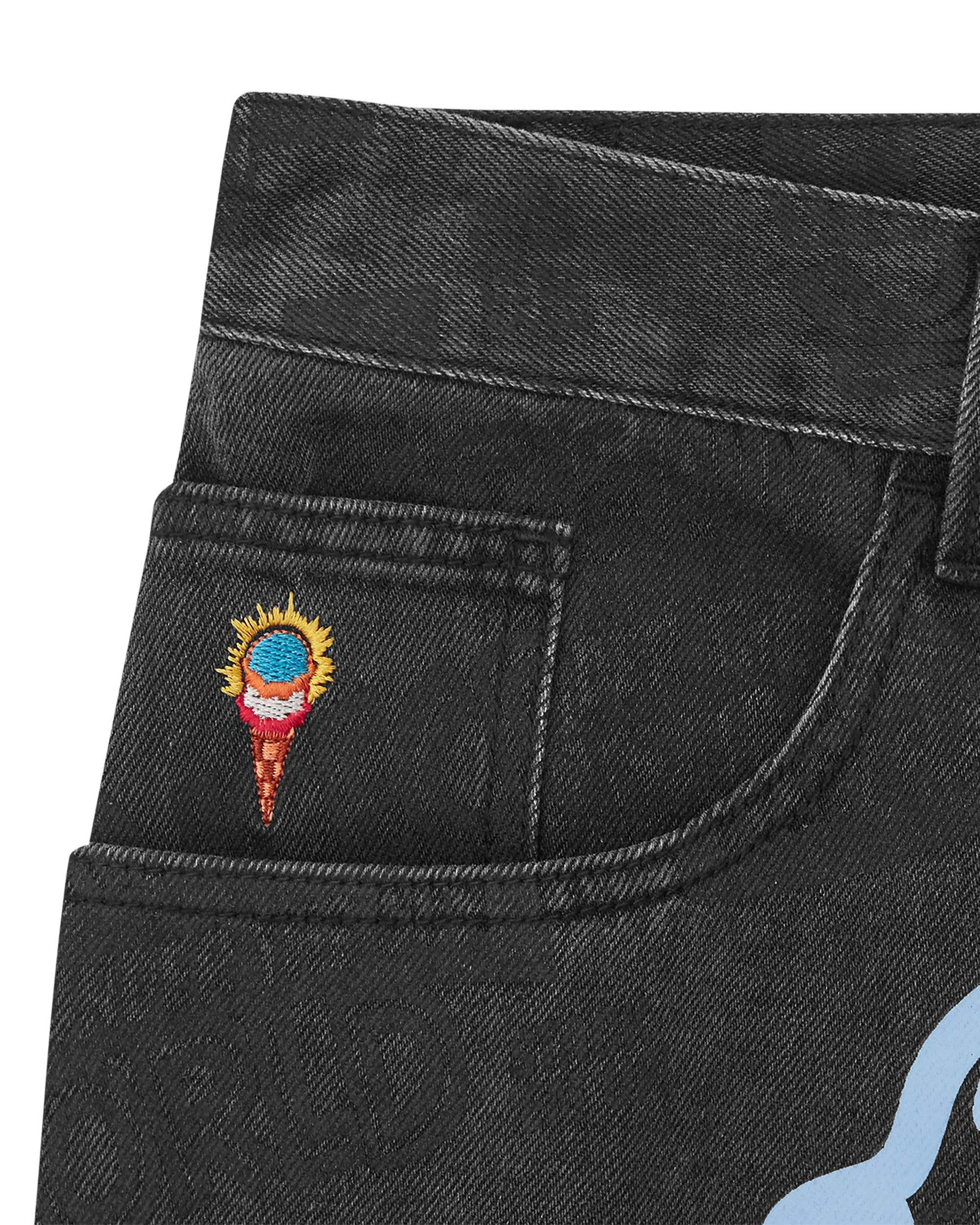 Every Flavour Double Scoop Denim Pants - Macdery