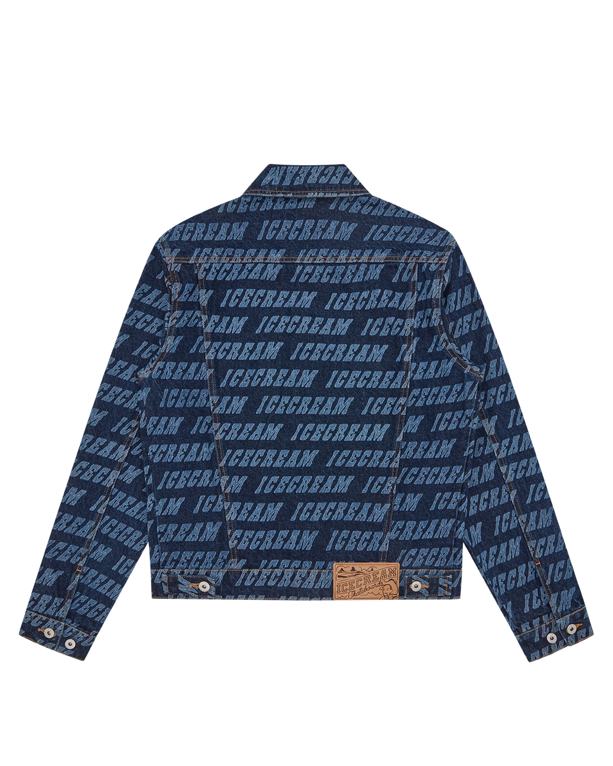 Repeat Logo Denim Trucker Jacket - Macdery