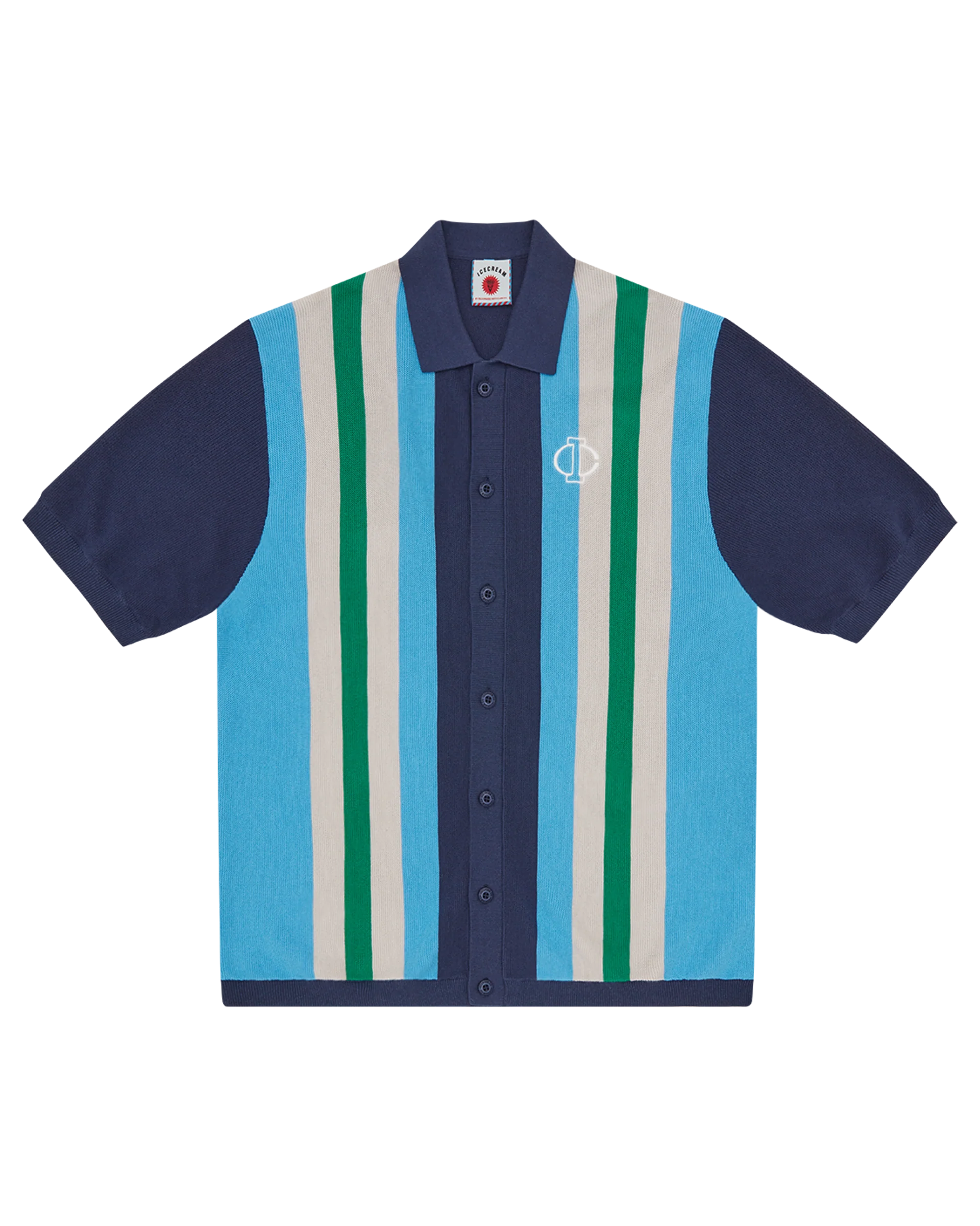 Collared Knitted Polo Shirt - Macdery