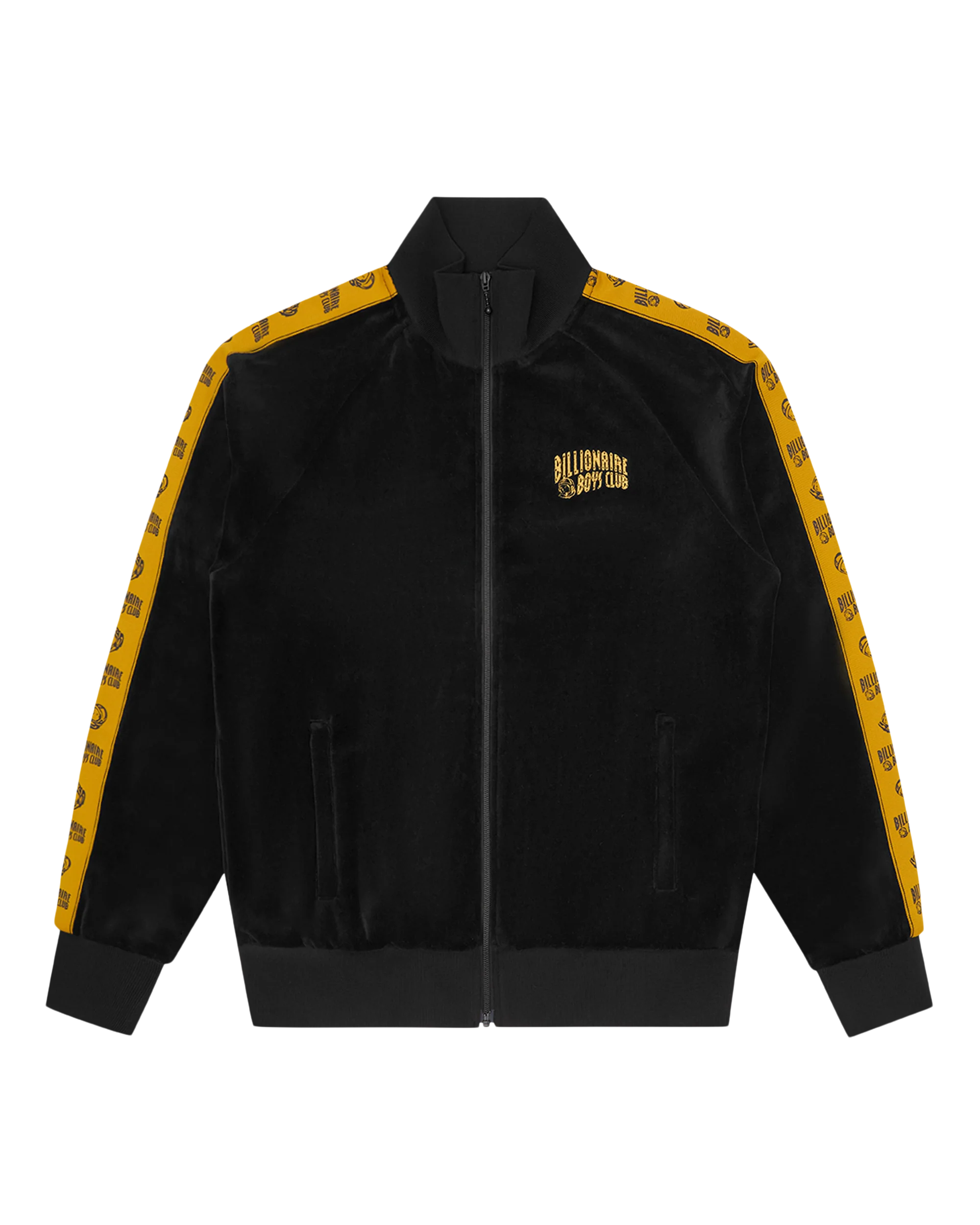 Small Arch Logo Taped Velour Track Top - Macdery