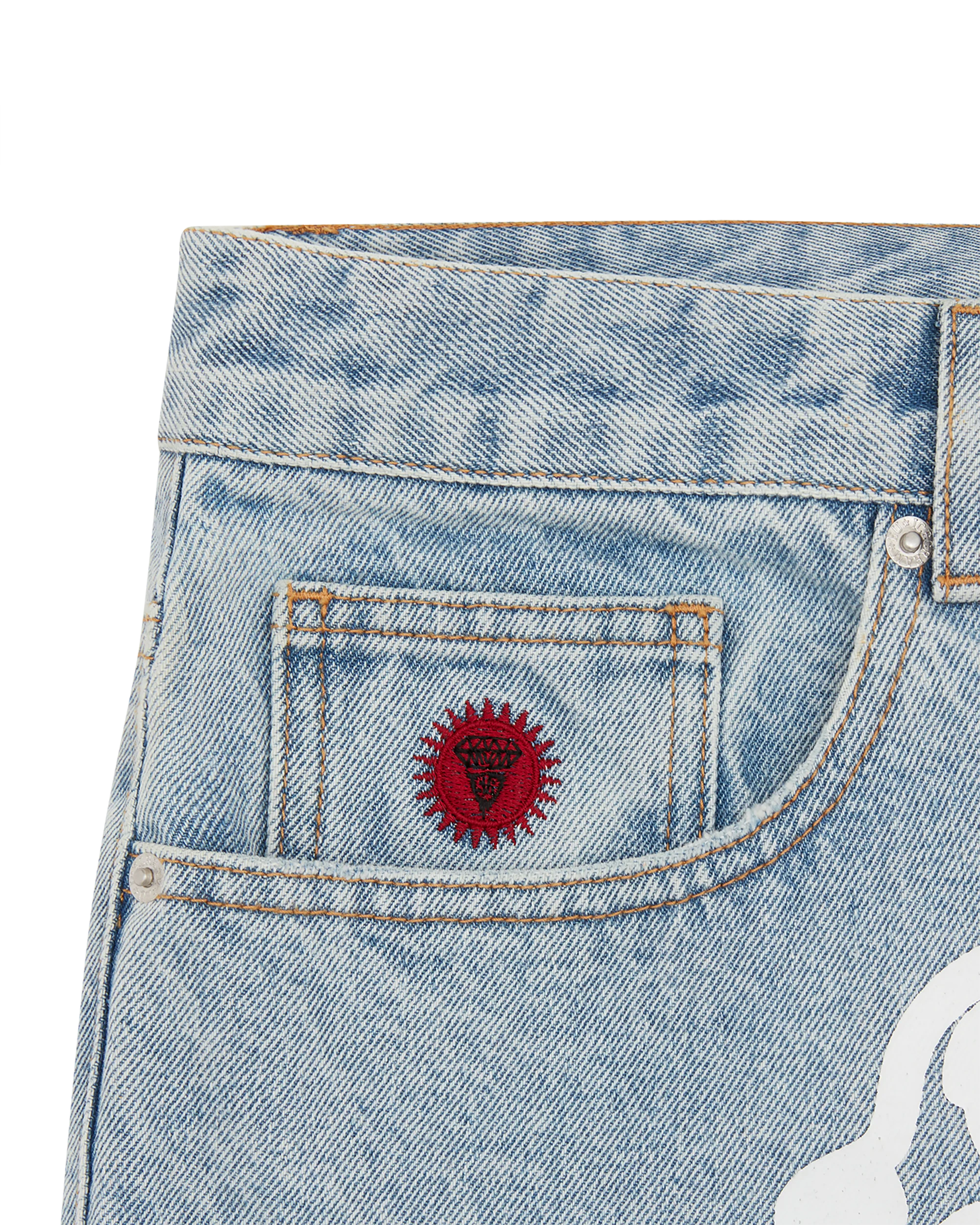 Running Dog Denim Shorts - Macdery