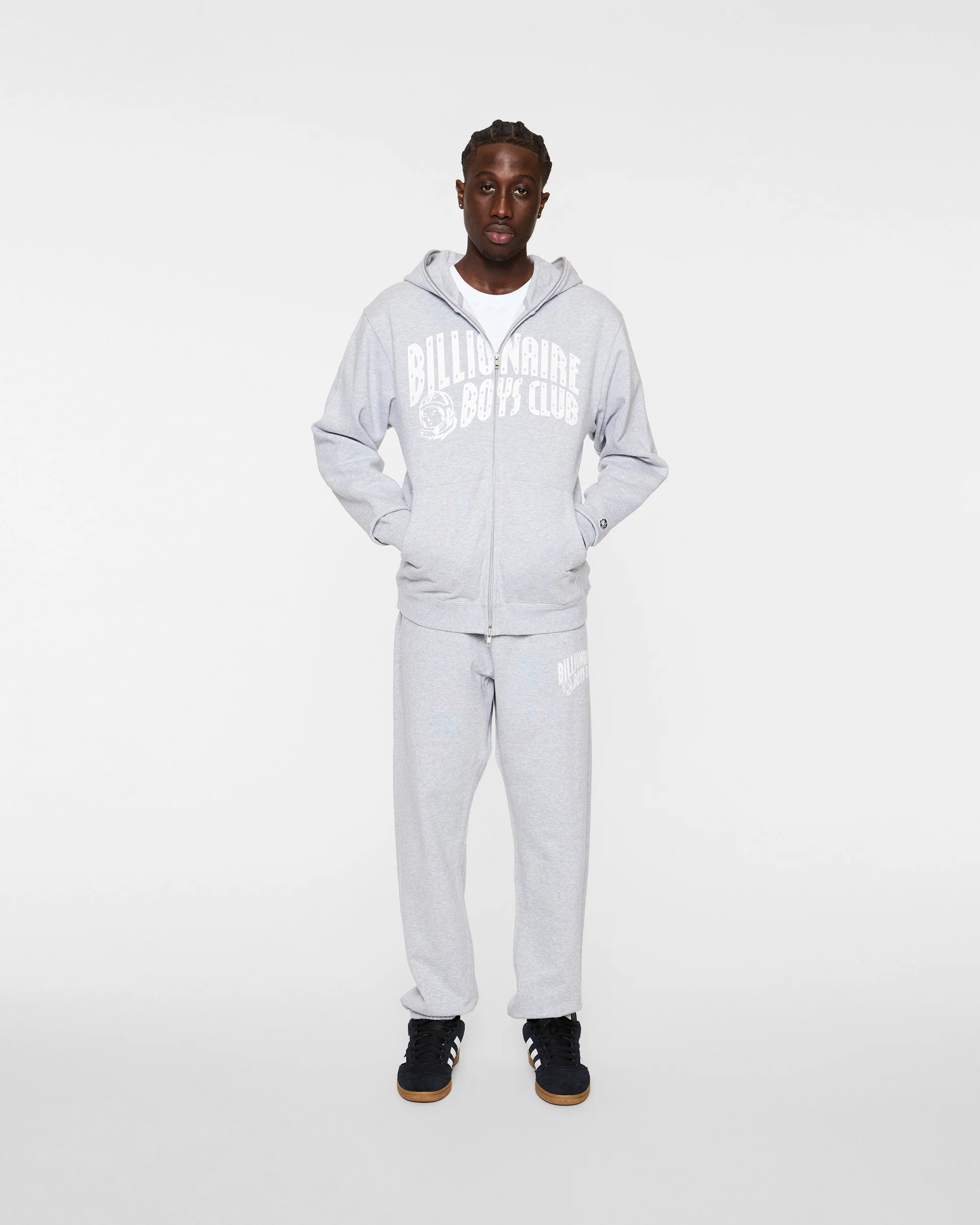 Classic Curve Logo Full Zip Hoodie - Macdery