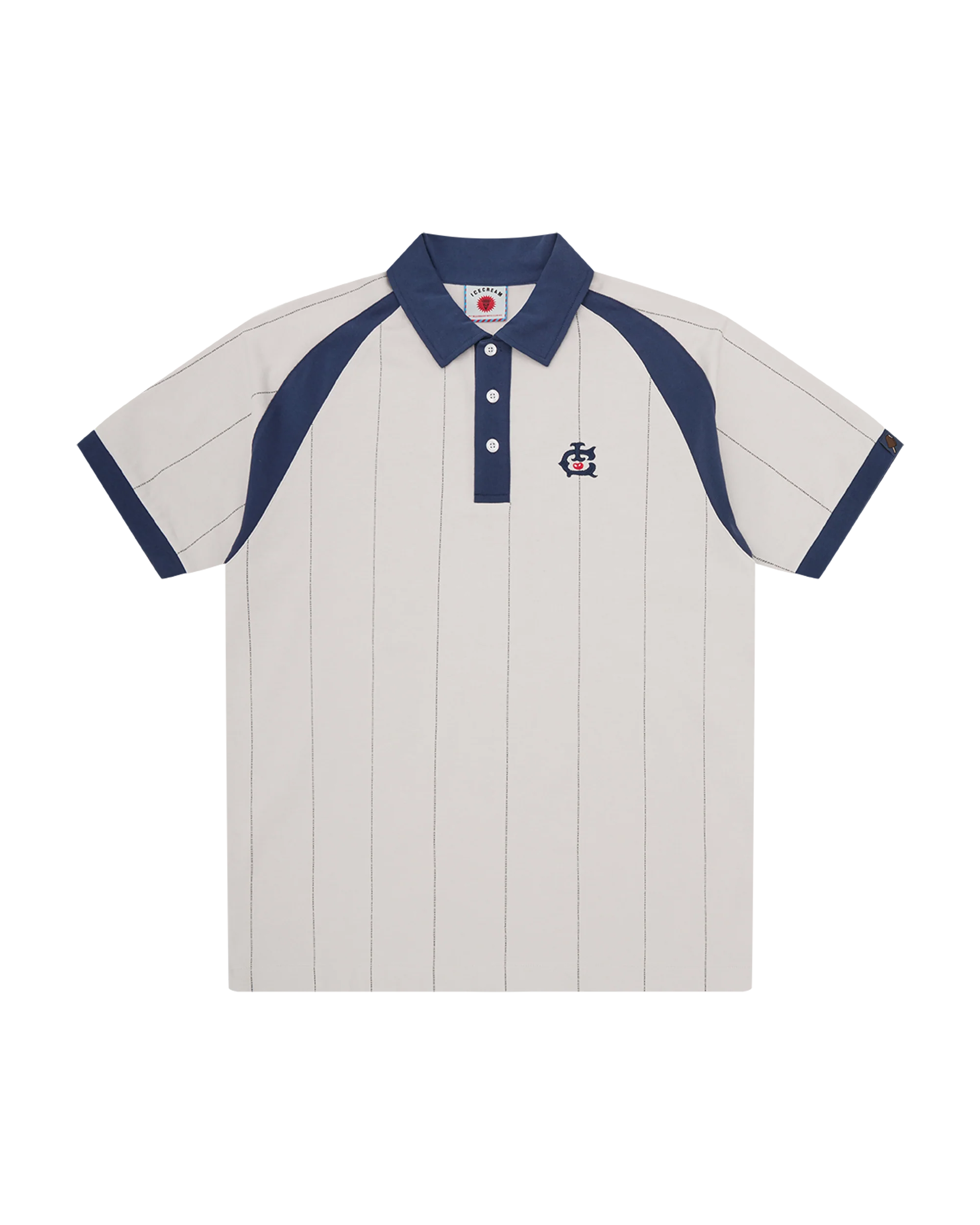 Raglan Pinstripe Polo Shirt - Macdery