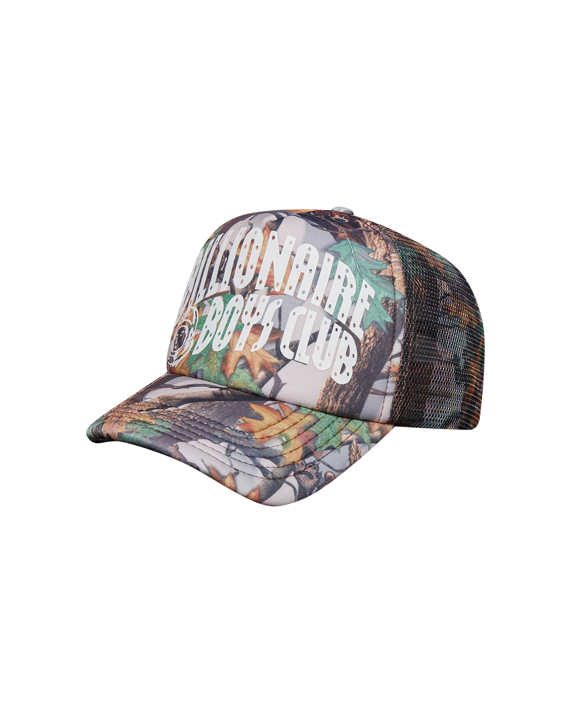 Kids Tree Camo Arch Logo Trucker Cap - Macdery