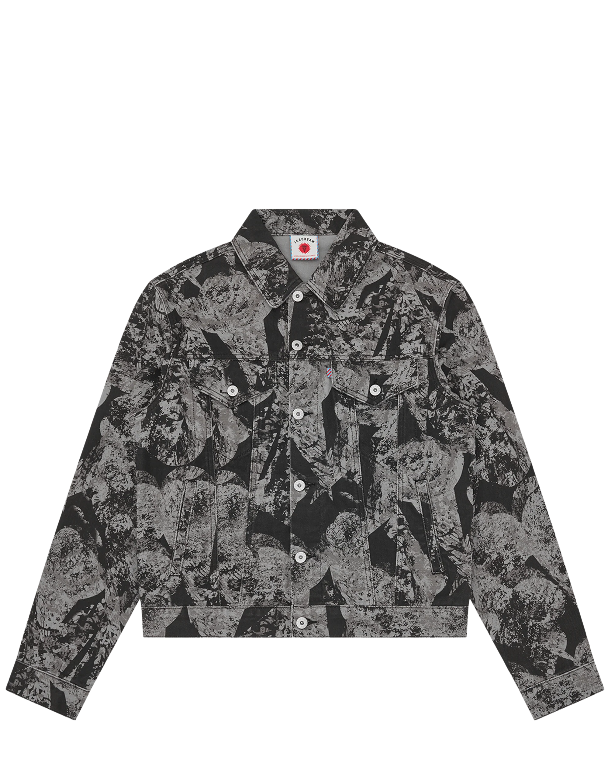 Cone Stamp Denim Trucker Jacket - Macdery