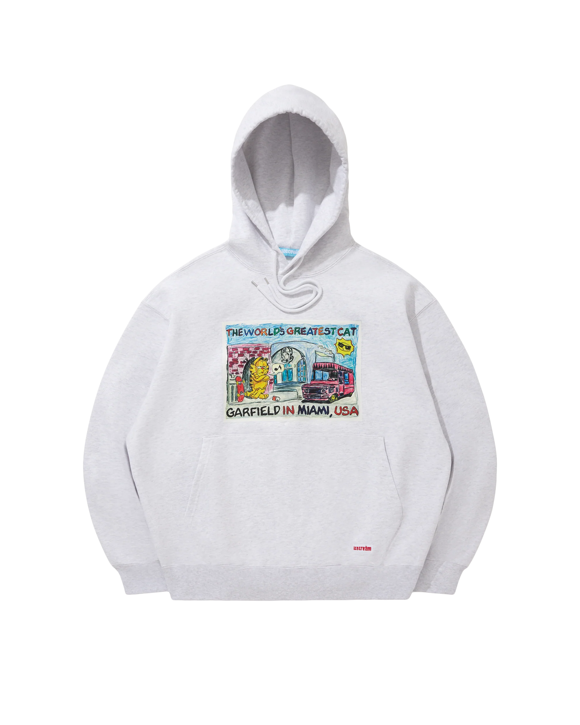 ICECREAM x Garfield Cotton Hoodie Miami - Macdery