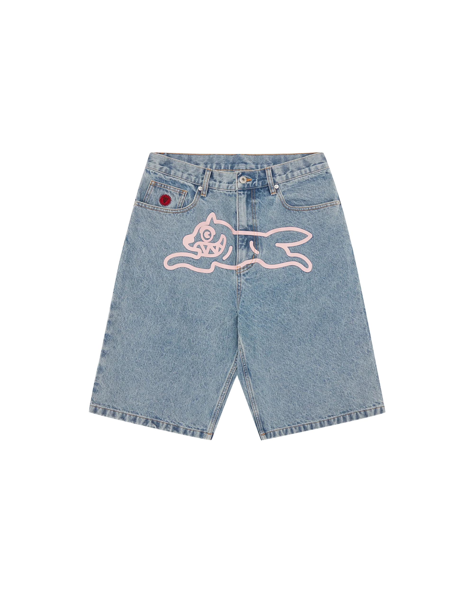 Running Dog Denim Shorts - Macdery