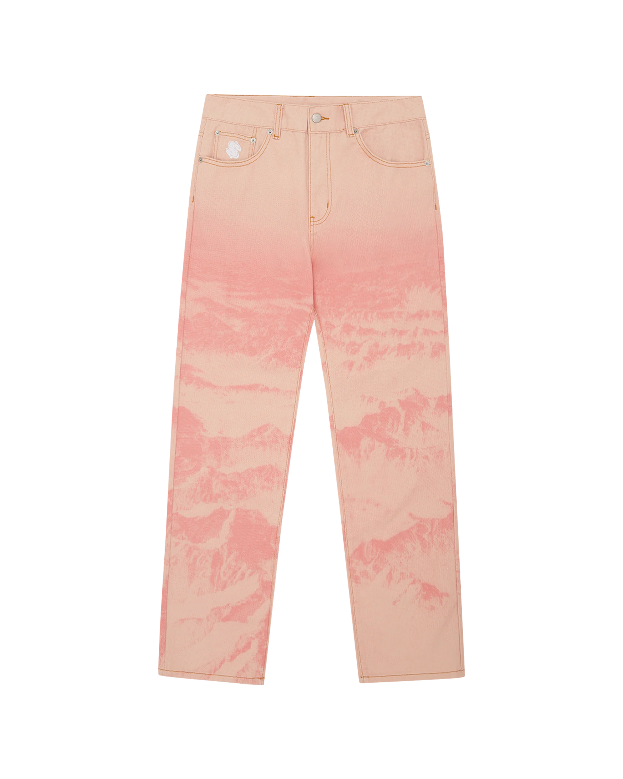 Mountain Print Astro Denim Pant - Macdery